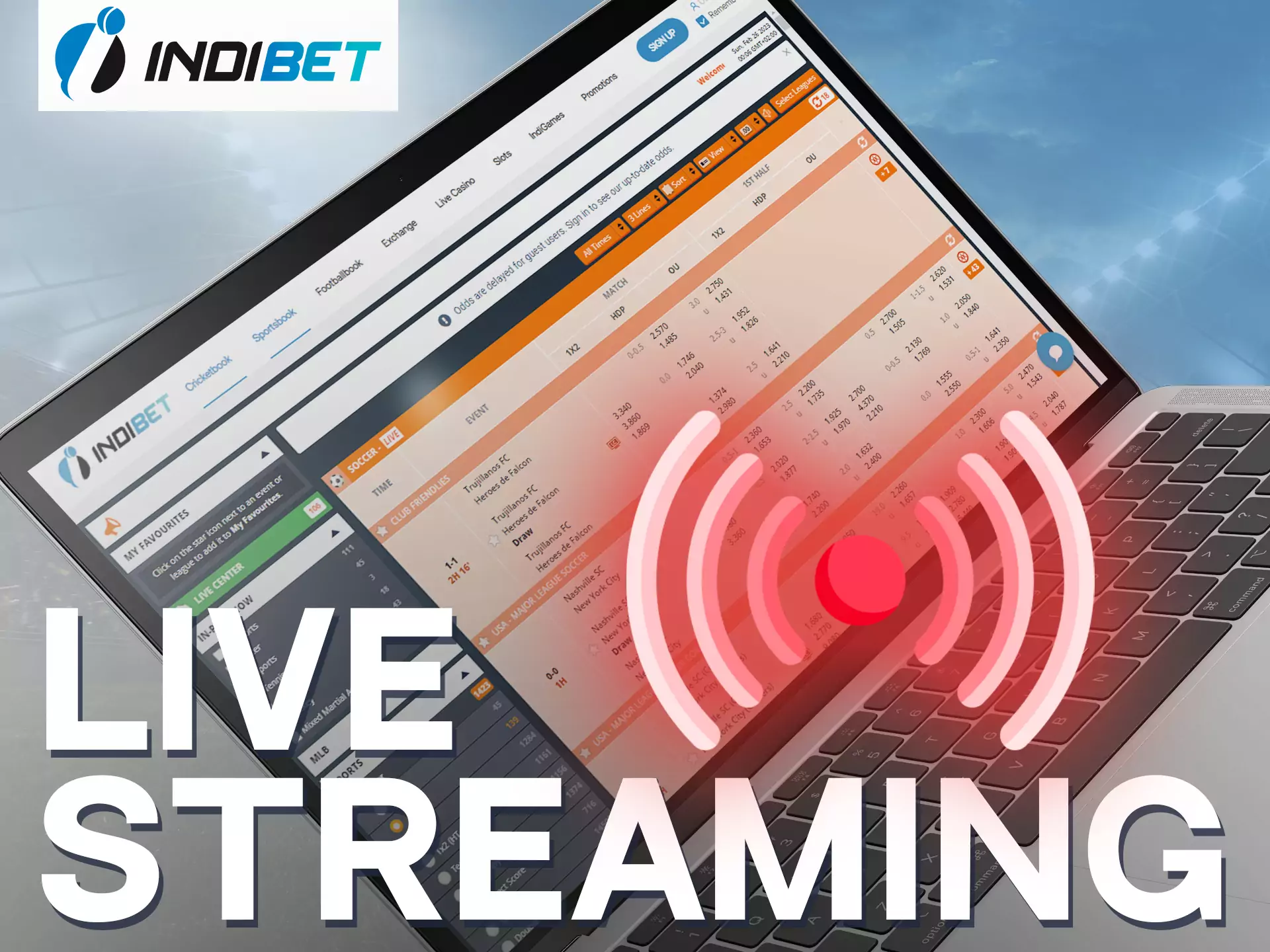 Bet on your favorite teams while they're playing on Indibet.