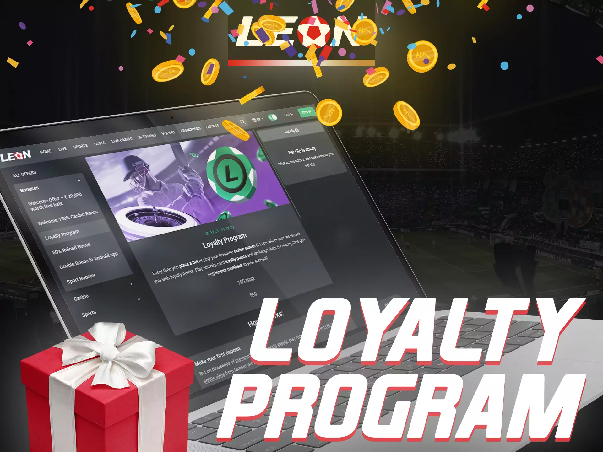 Leonbet offers a profitable loyalty program.
