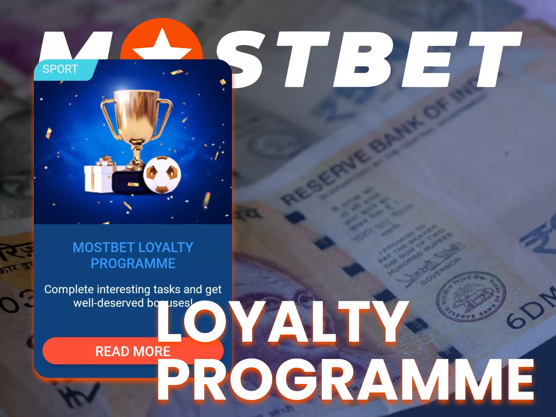 On the Mostbet app, get a special loyalty bonus.
