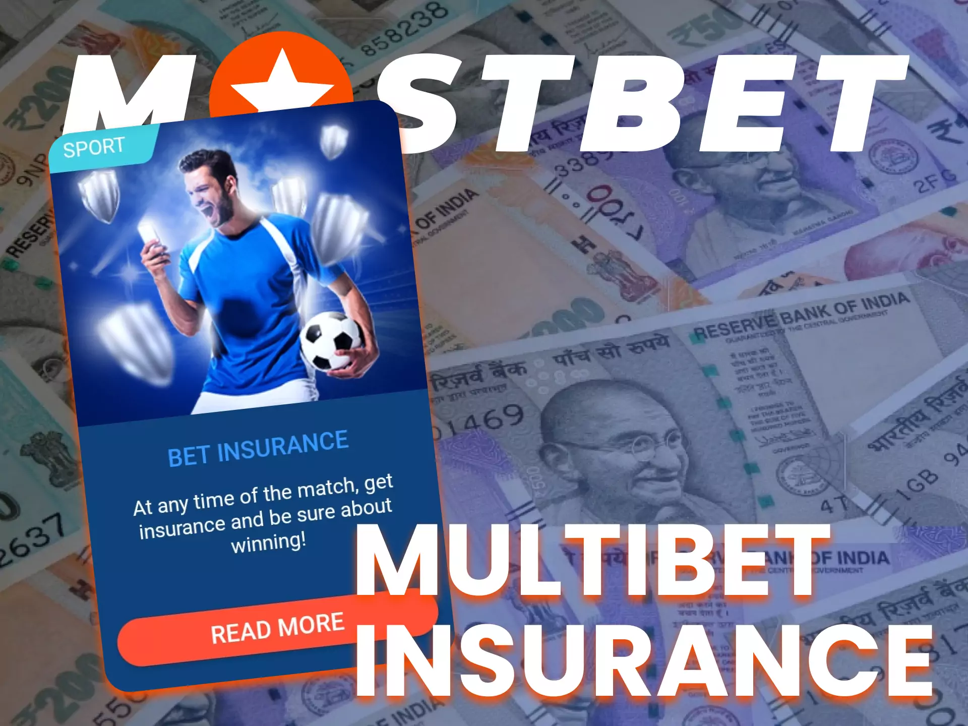 On the Mostbet app get a special bonus multibet insurance.