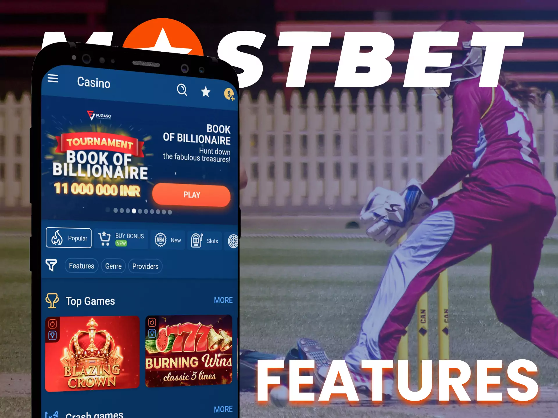 Learn about the many features of the Mostbet app.
