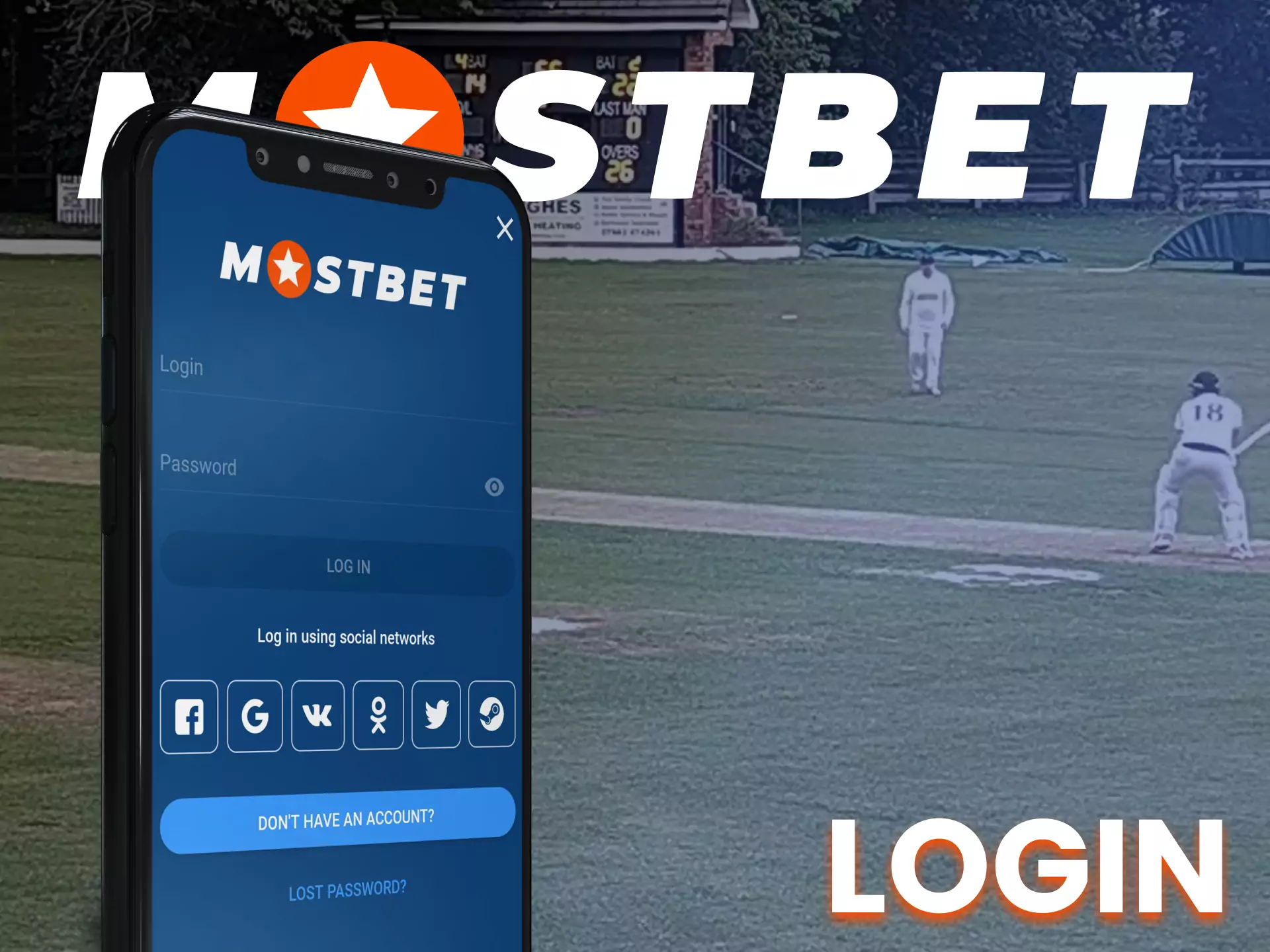 Login to your Mostbet app account to have access to all the features.