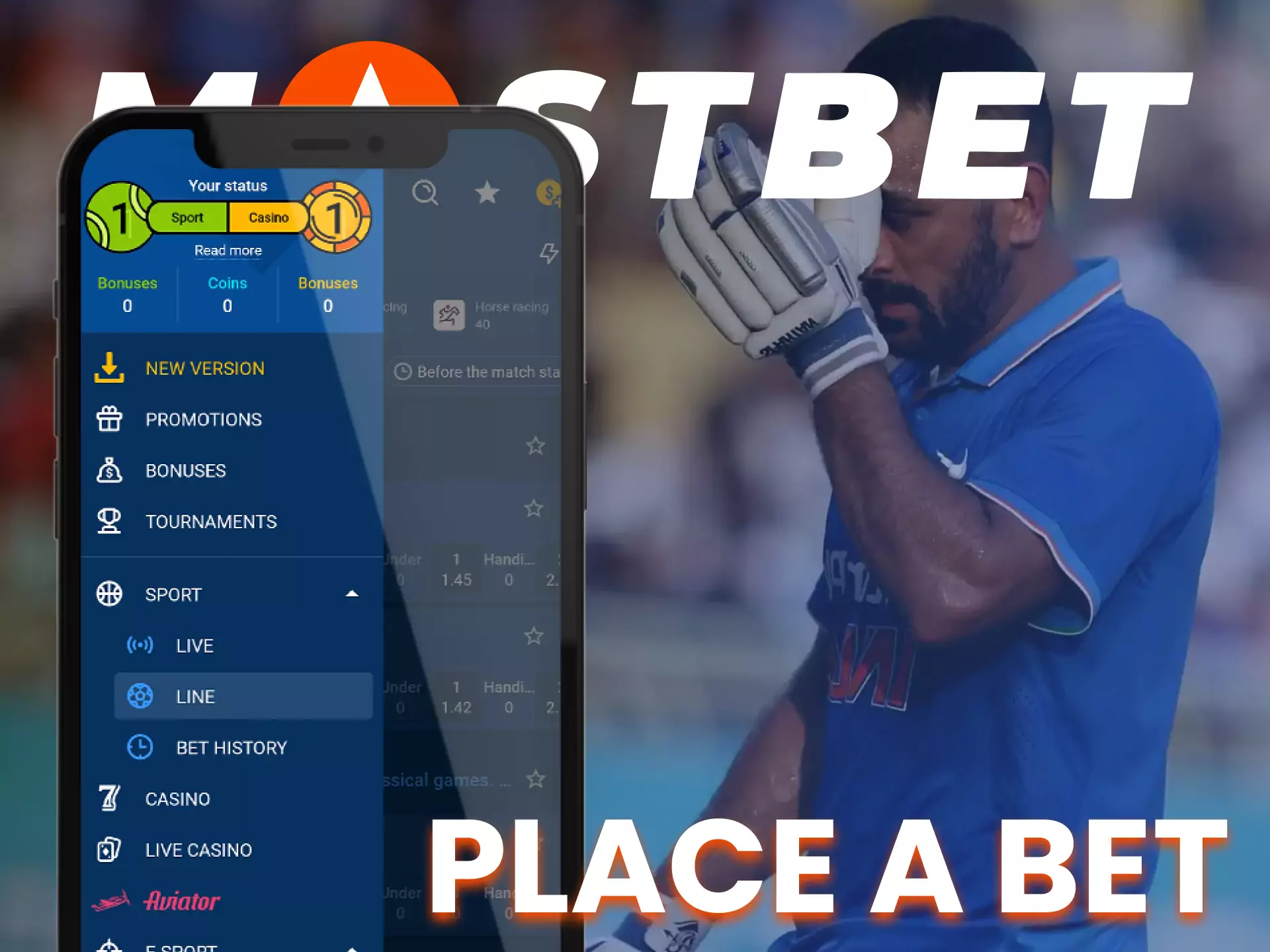 With these instructions, start easily betting on the Mostbet app.