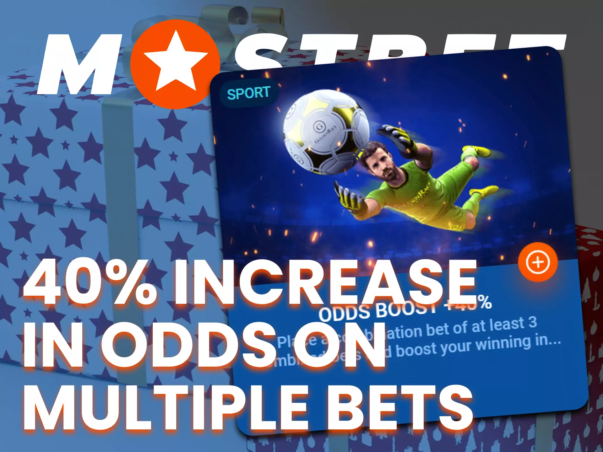 At Mostbet, get a special multiple betting bonus.