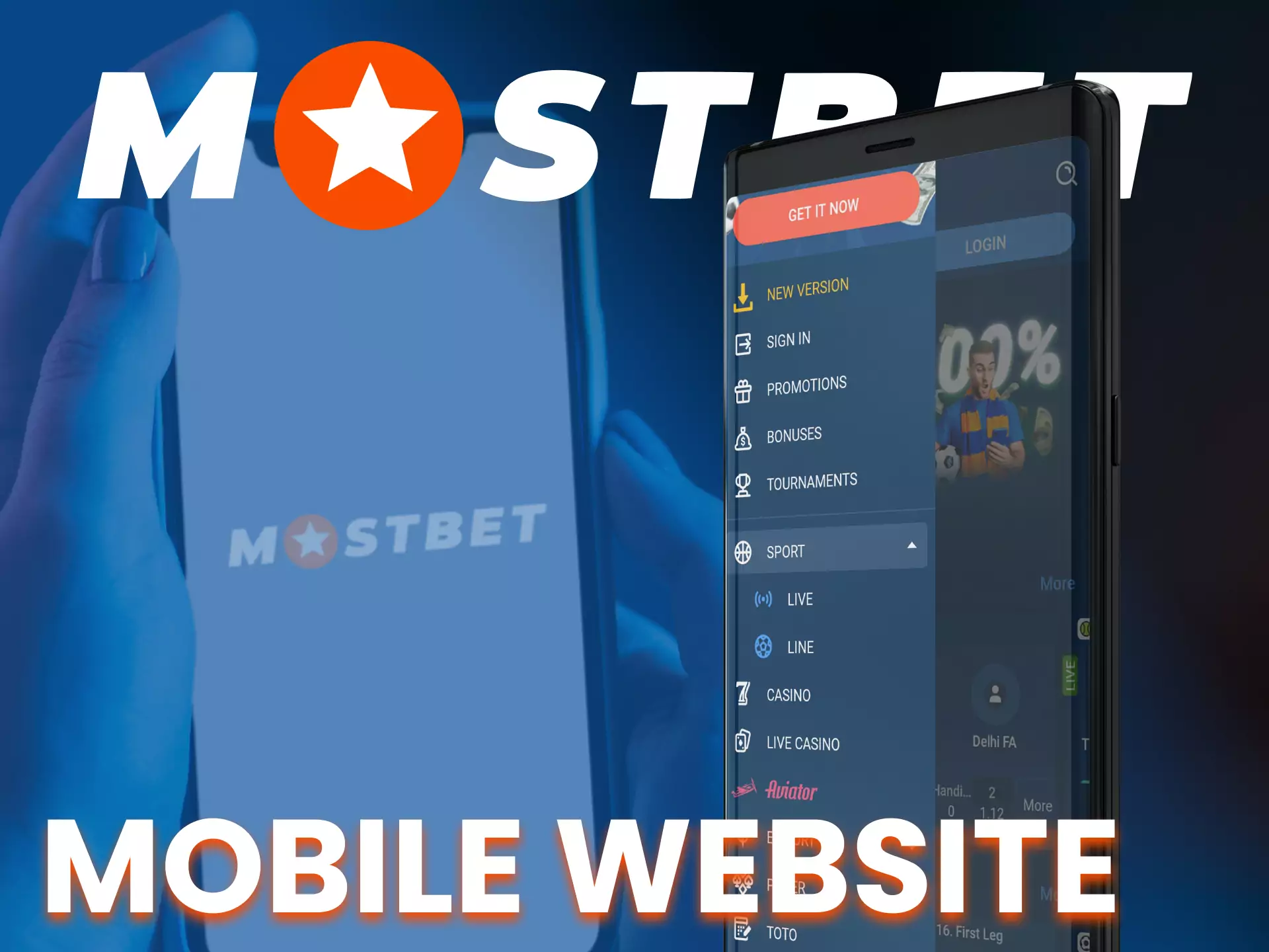 Mostbet has a user-friendly mobile version of the site for your smartphone.