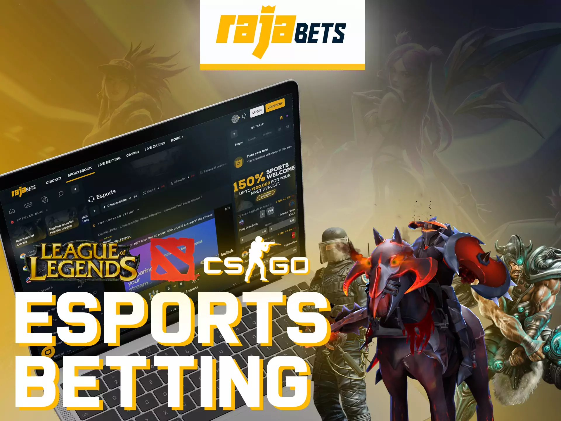 If you're a eSports fan, bet on Rajabets.