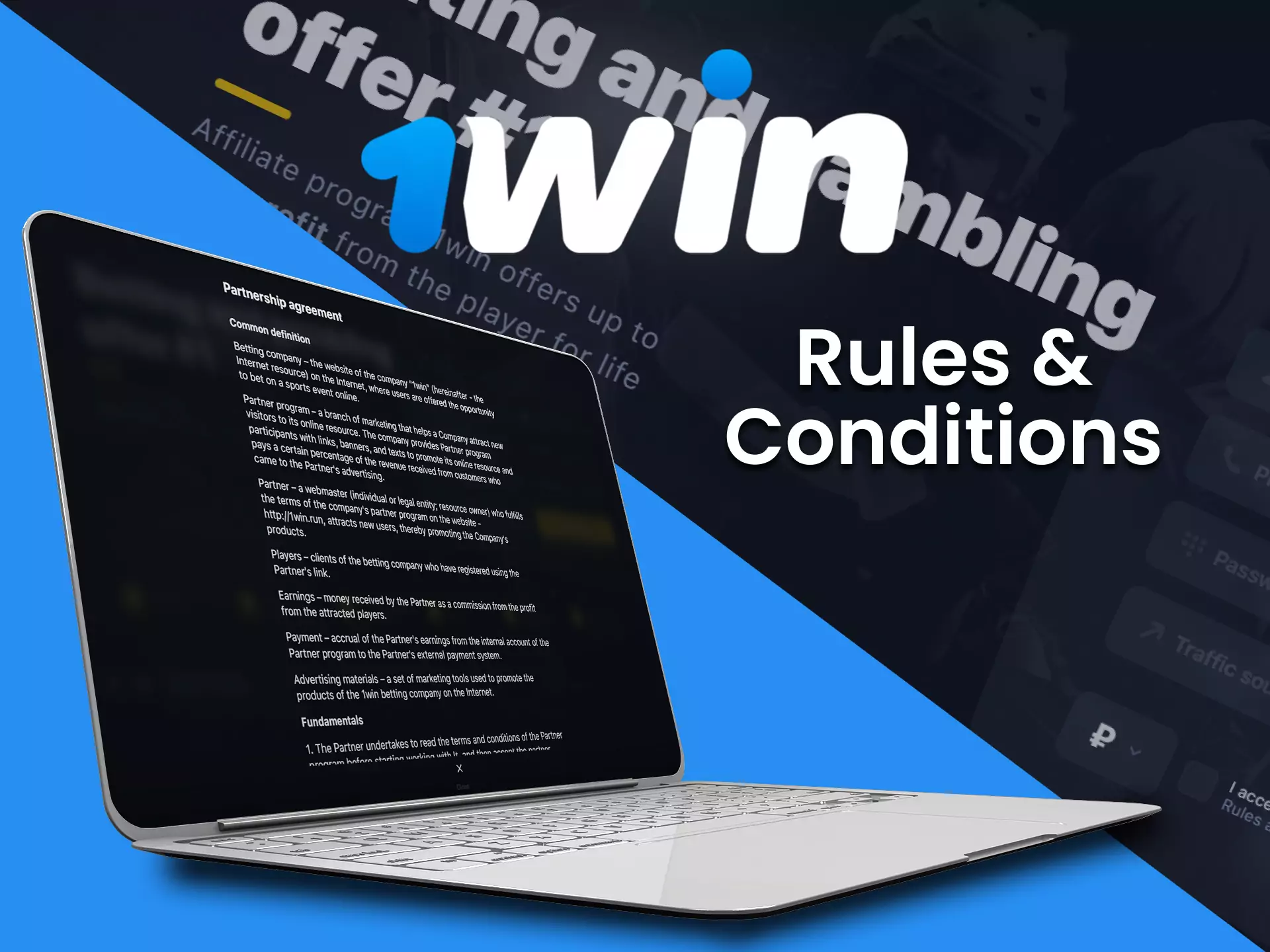 Follow the rules of the 1win affiliate program not to be banned by the platform.