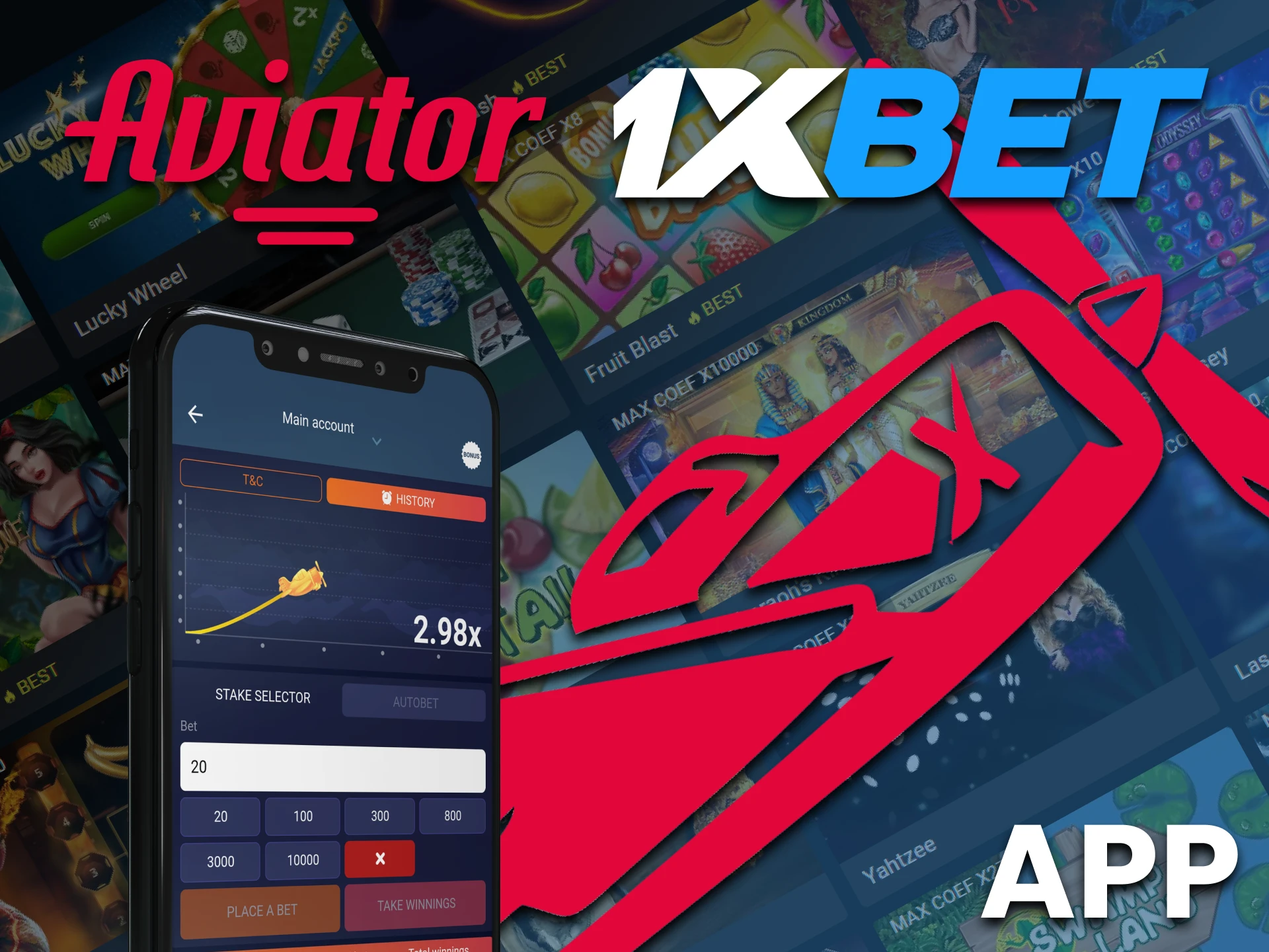 In the 1xbet app, you can play the Aviator game as well.