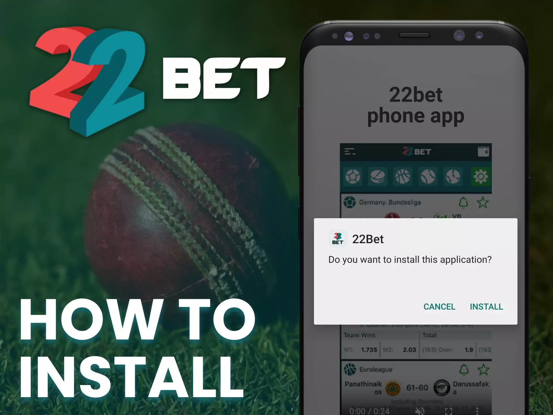 Find out how easy it is to install the 22bet app on your phone.