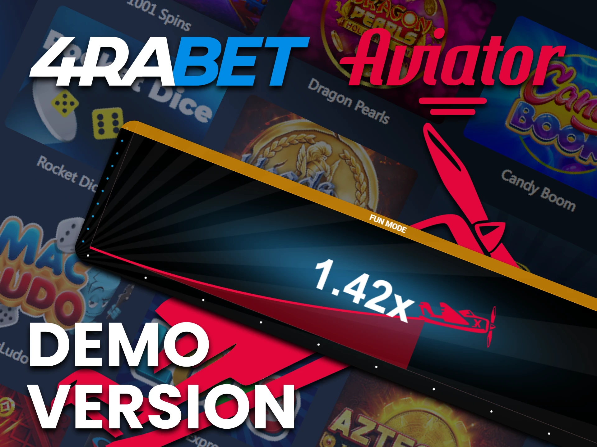 You can test your fortune for the Aviator game in the demo mode on 4rabet.