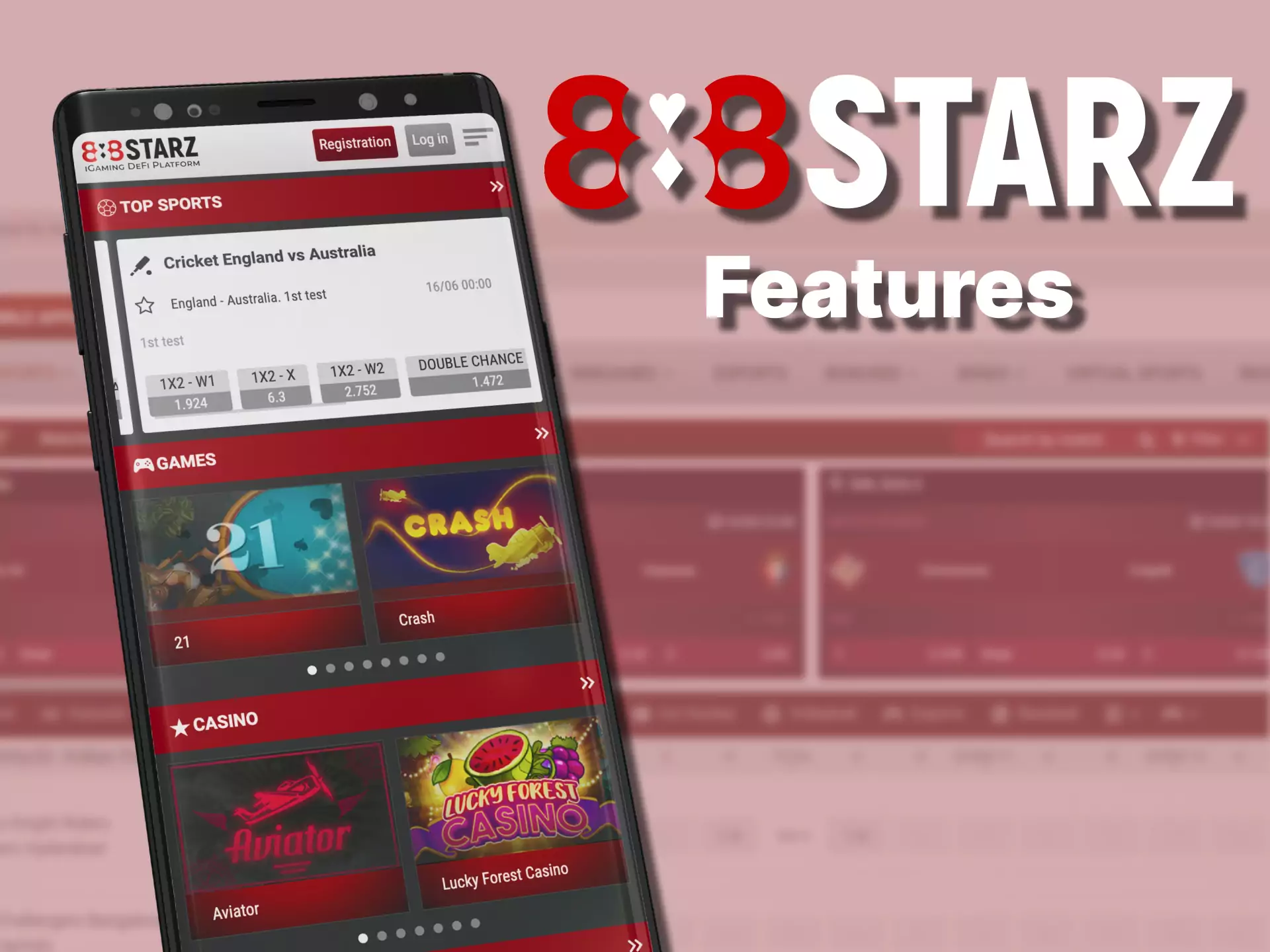 The 888starz app offers many handy features for betting and gaming.