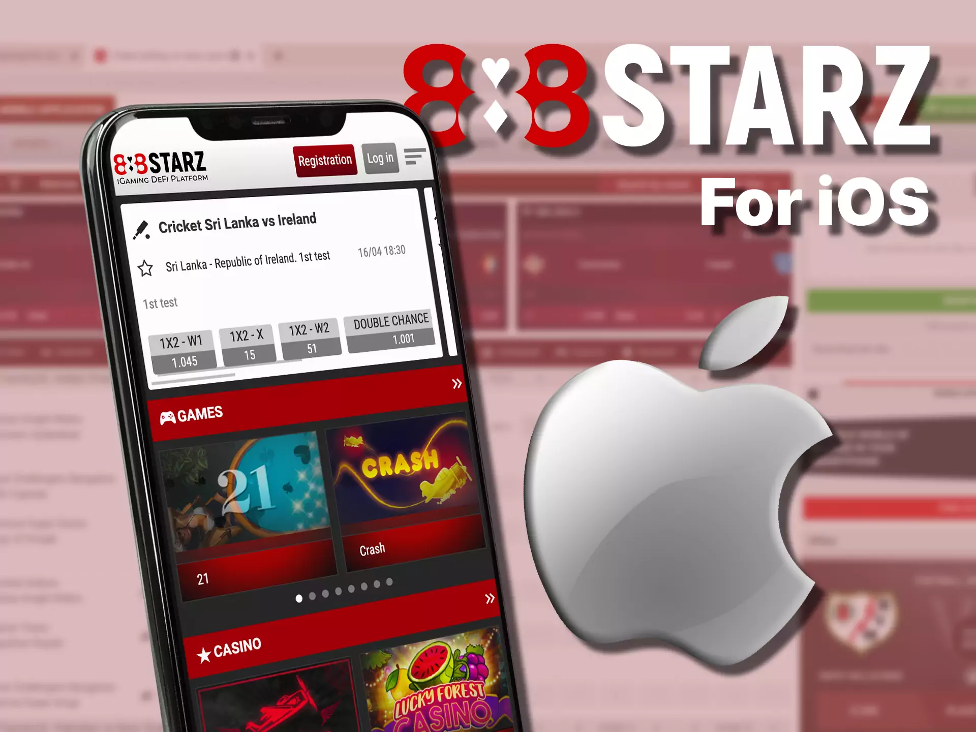 888starz app can be installed on your phone with iOS system.