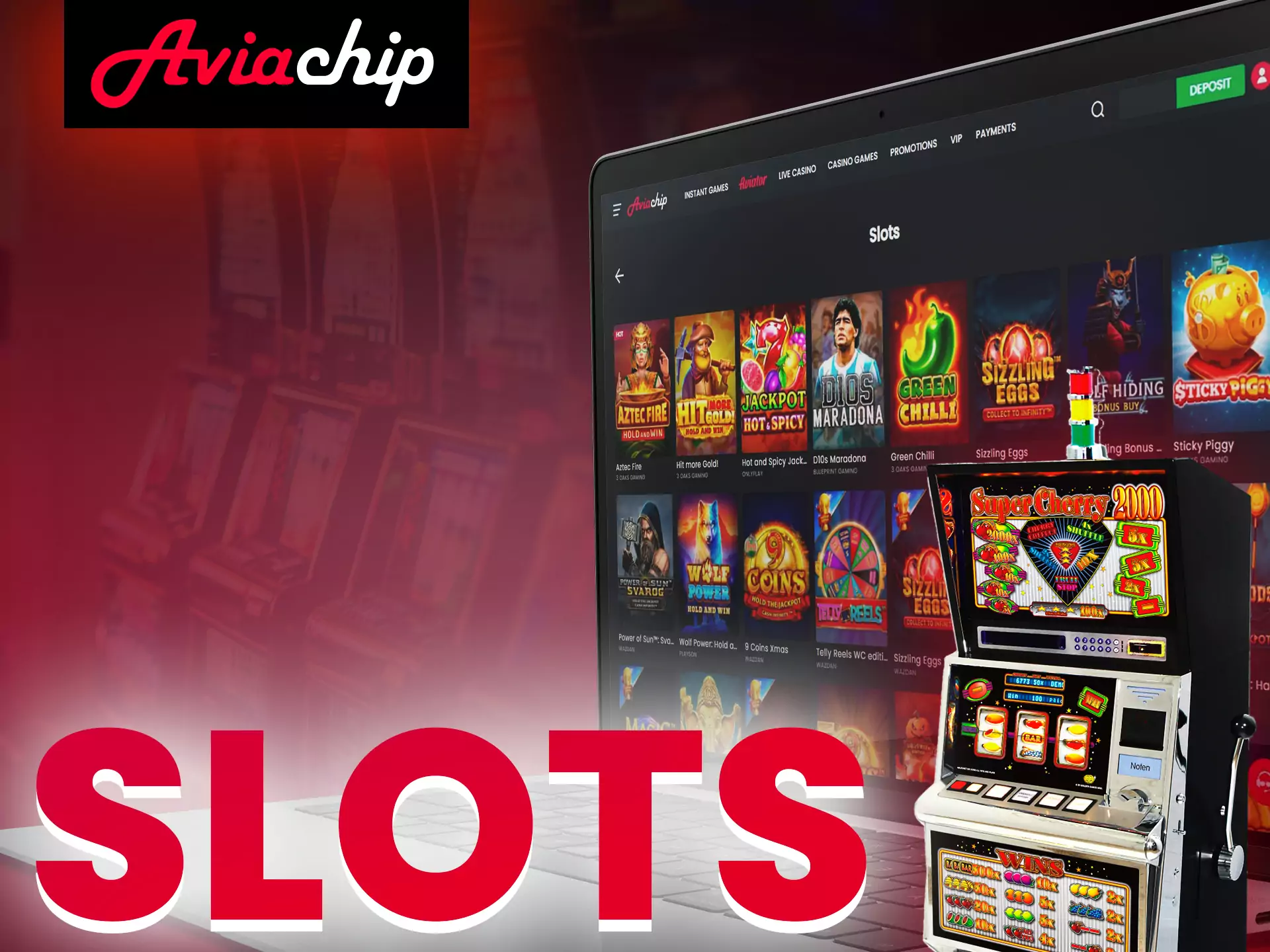 At Aviachip Casino, be sure to play the slots.