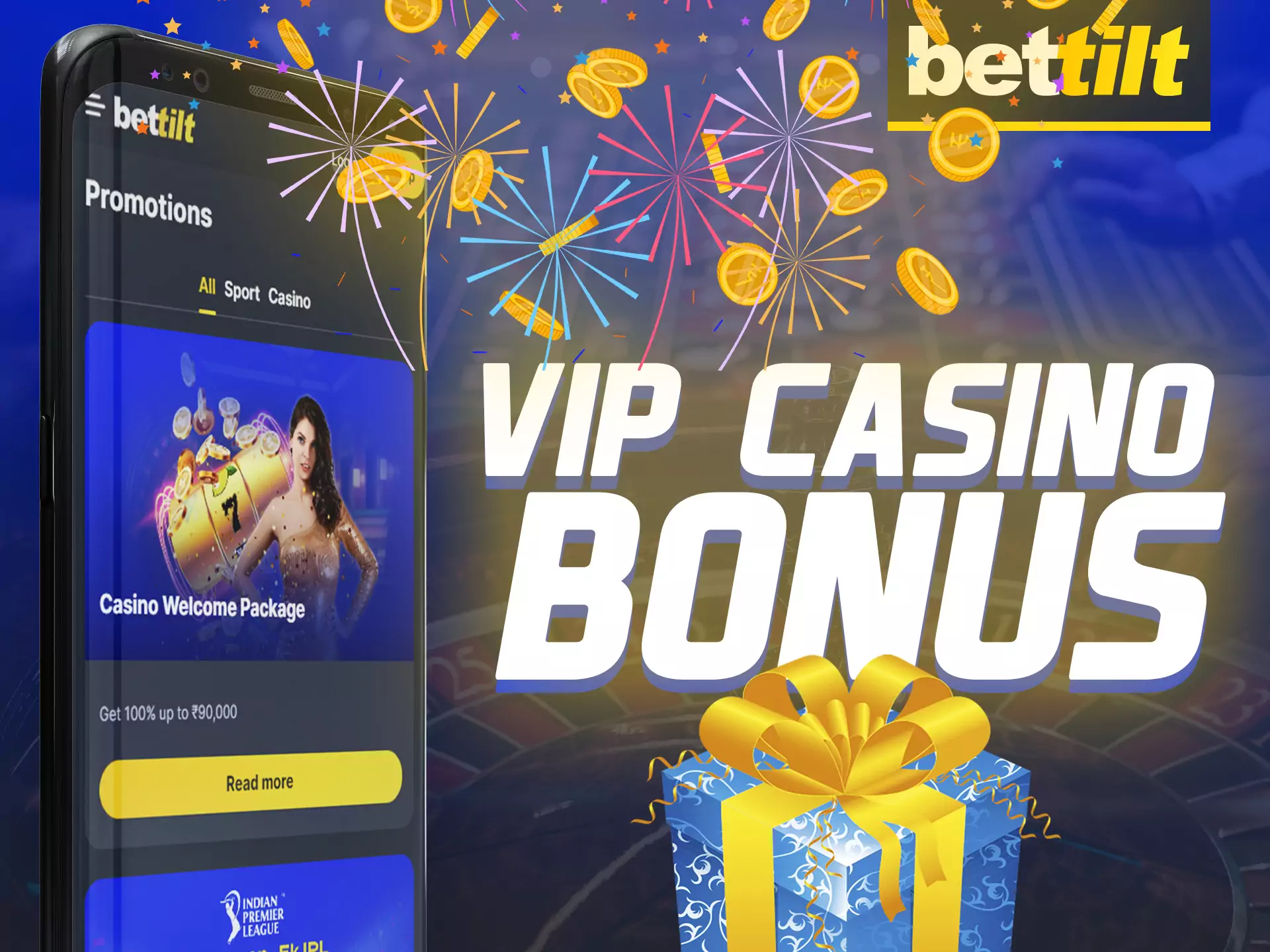 In the Bettilt app you can get a VIP bonus for the casino.