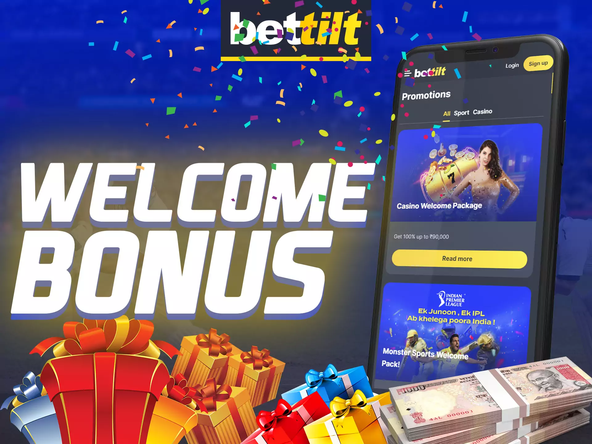 Get a special welcome bonus on the Bettilt app.
