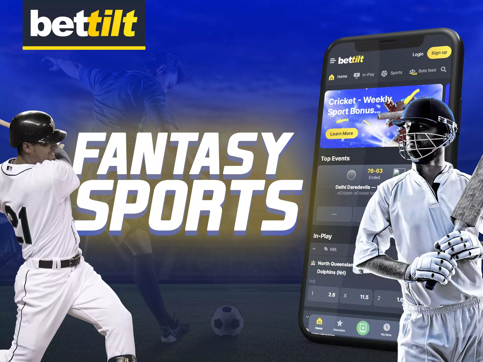 In the Bettilt app, bet on fantasy sports.