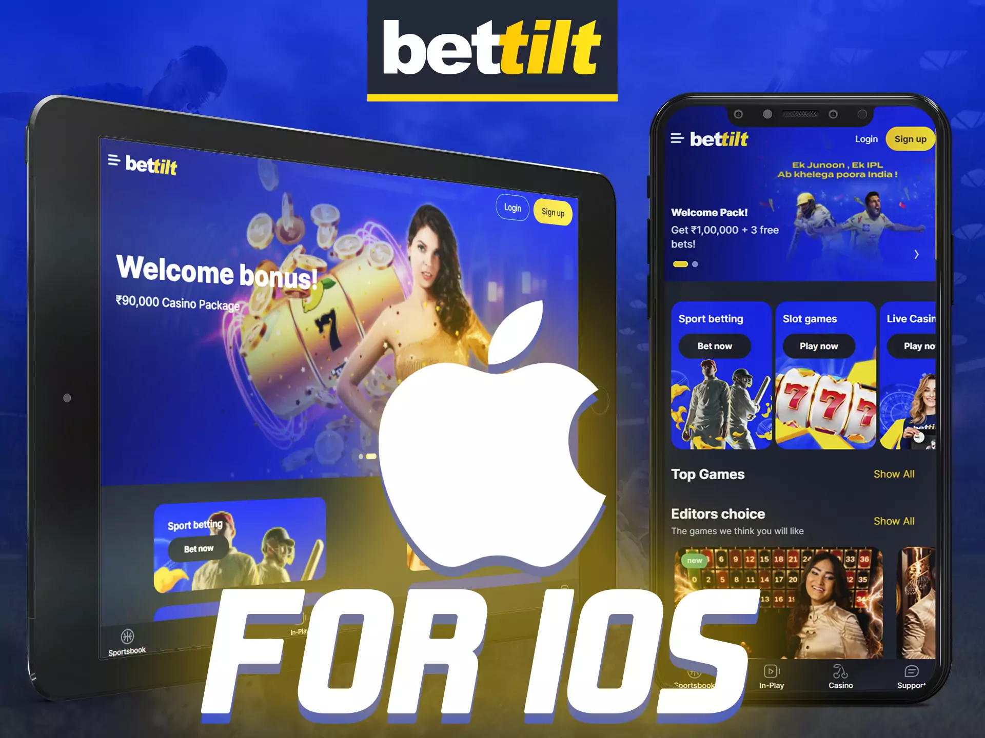 The Bettilt app can be installed on your iOS device.