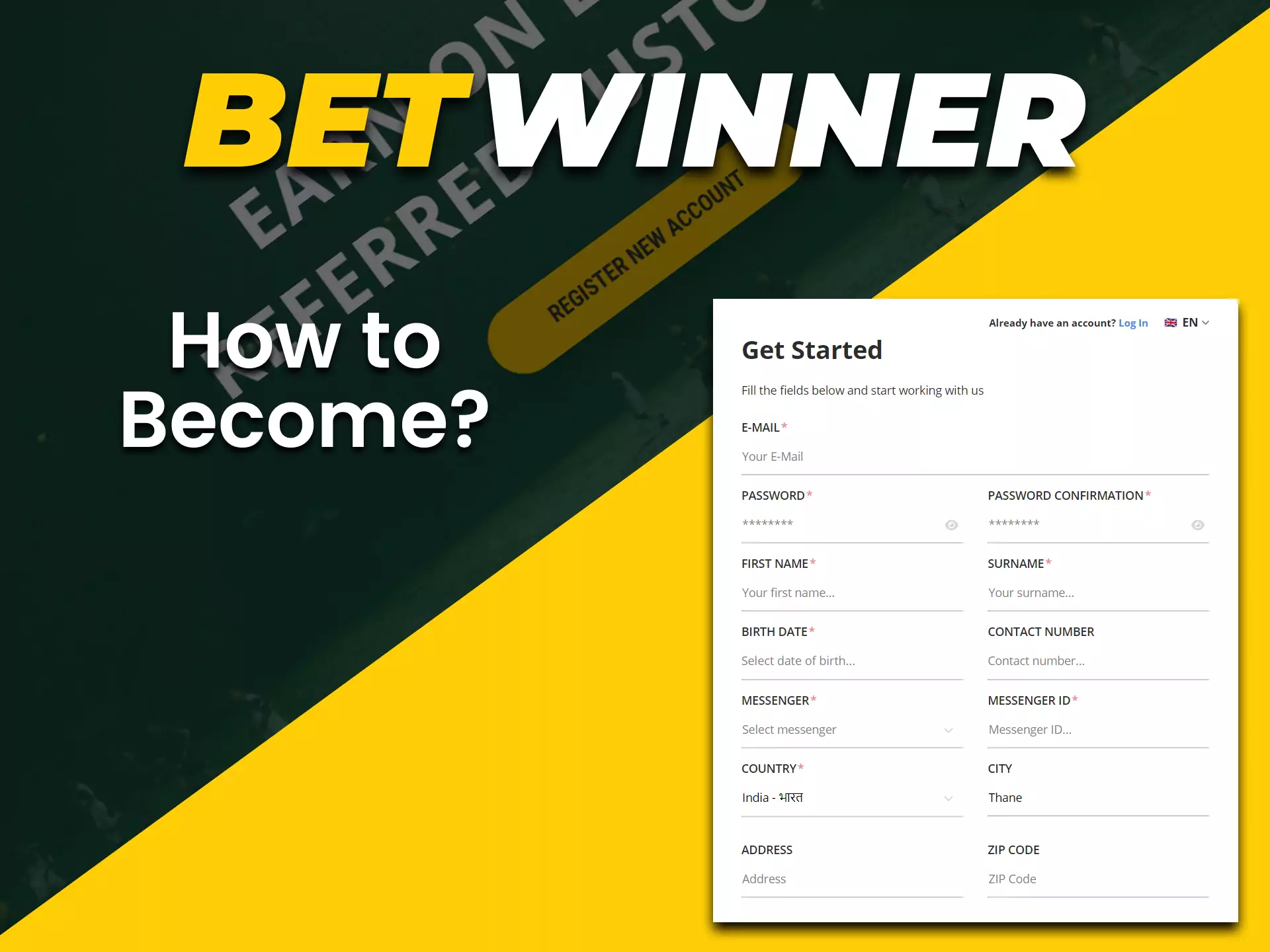 You can join the Betwinner club and become an affiliate.