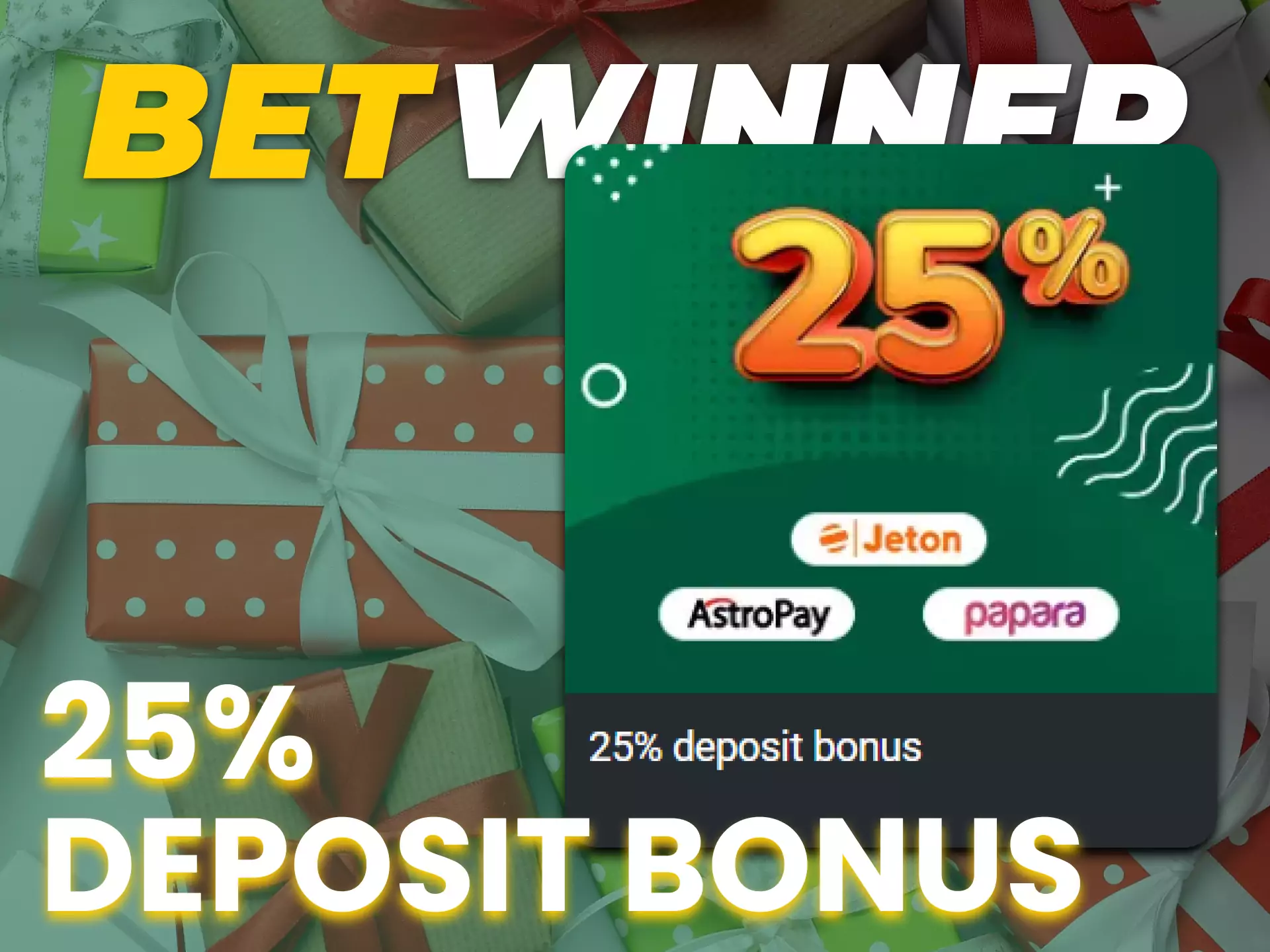 In the Betwinner app you can get a special bonus on your deposit.