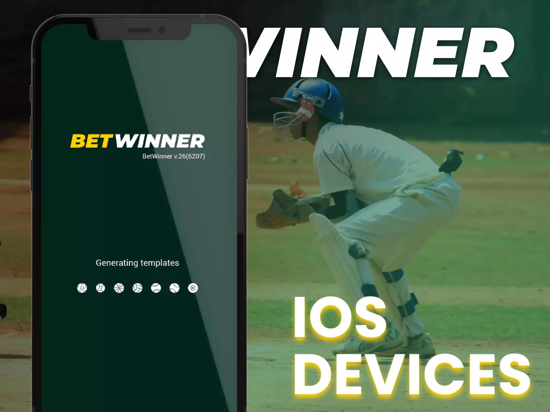 The Betwinner app works on many iOS devices.