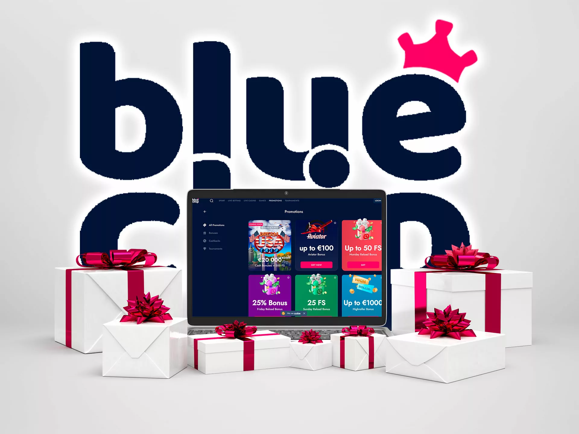 Get to know, what bonuses you can get with the Bluechip promo code.