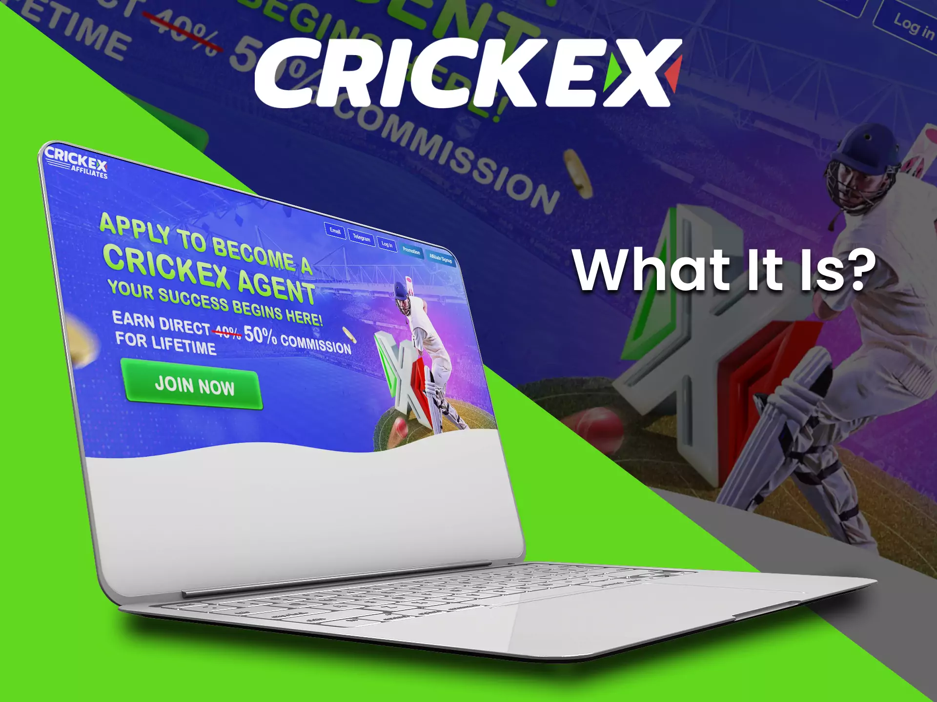 The affiliate program by Crickex allows for earning more money.