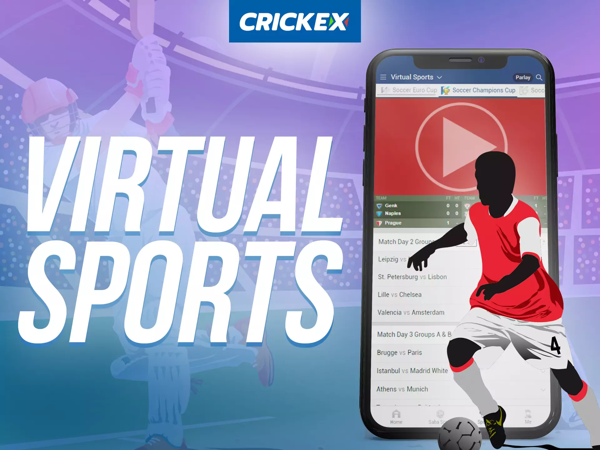 With the Crickex app, bet on viral sports.