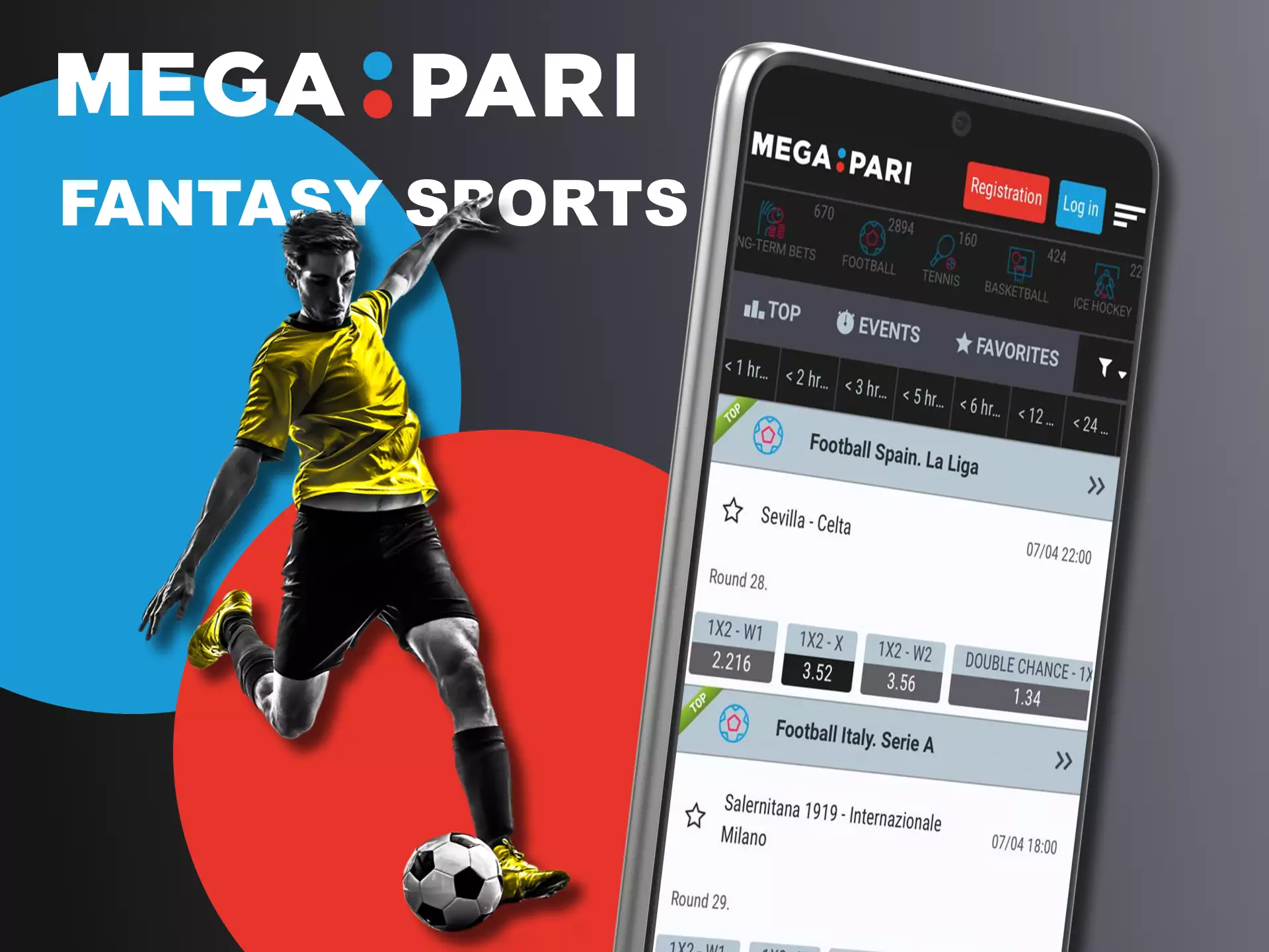 Try all the features of the Megapari app for betting and casino games.