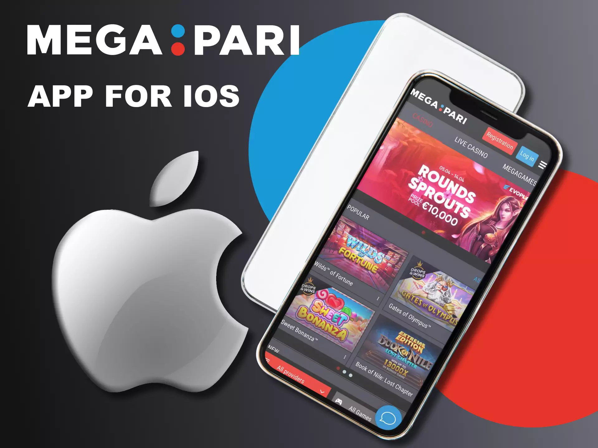 The Megapari app can be easily installed on your iOS device.
