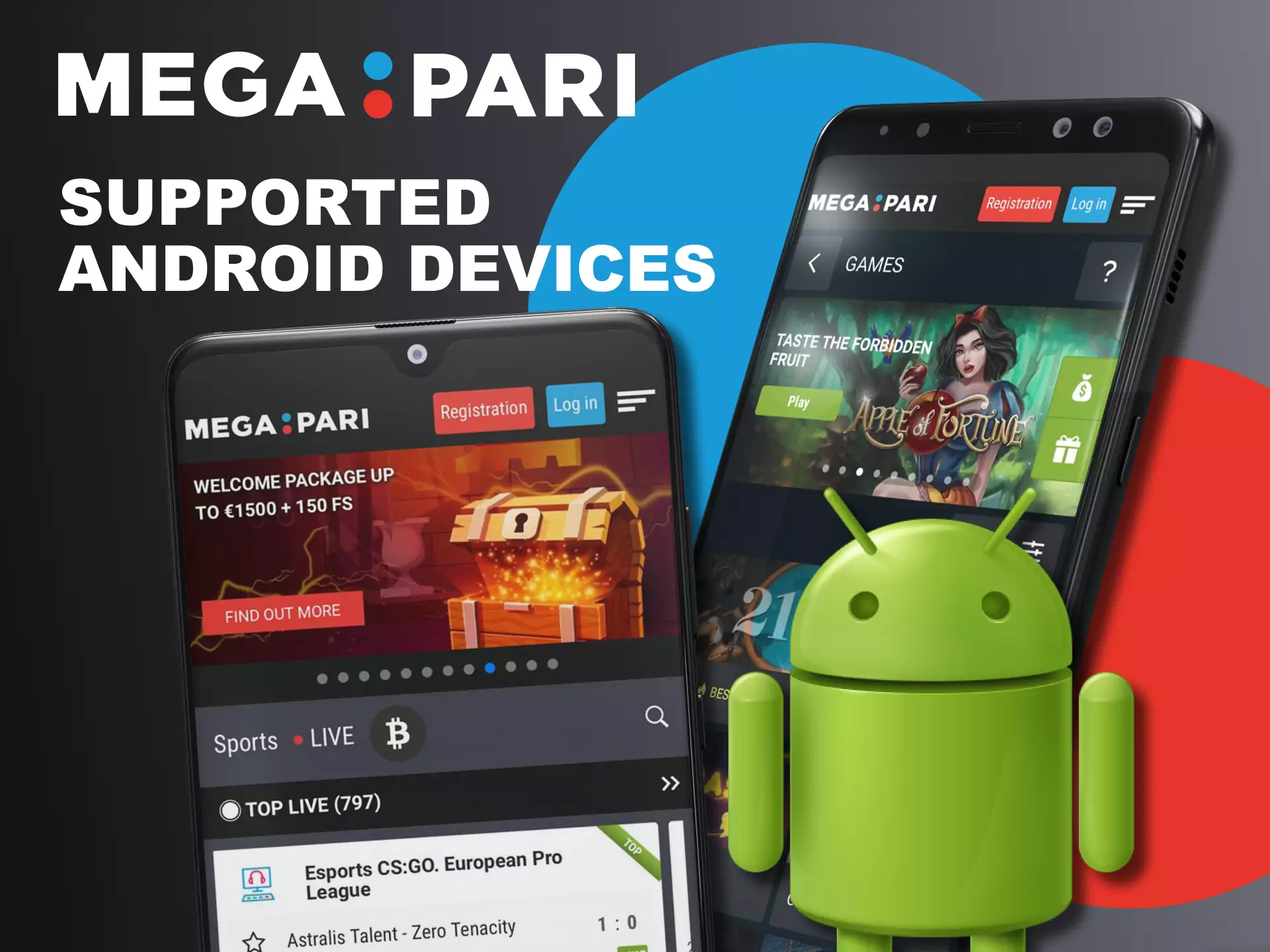 You can install the Megapari app on many Android devices.