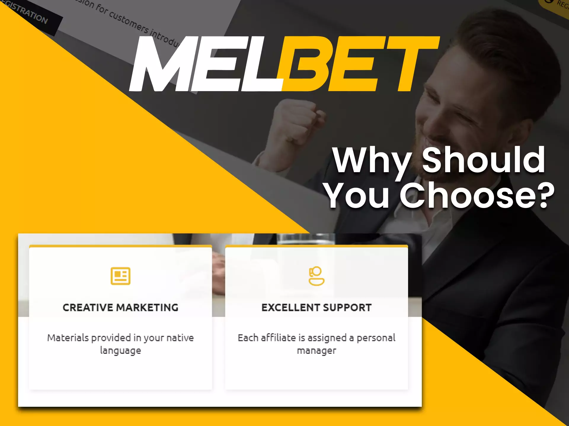Melbet suggests great conditions for newcomers to the affiliate club.