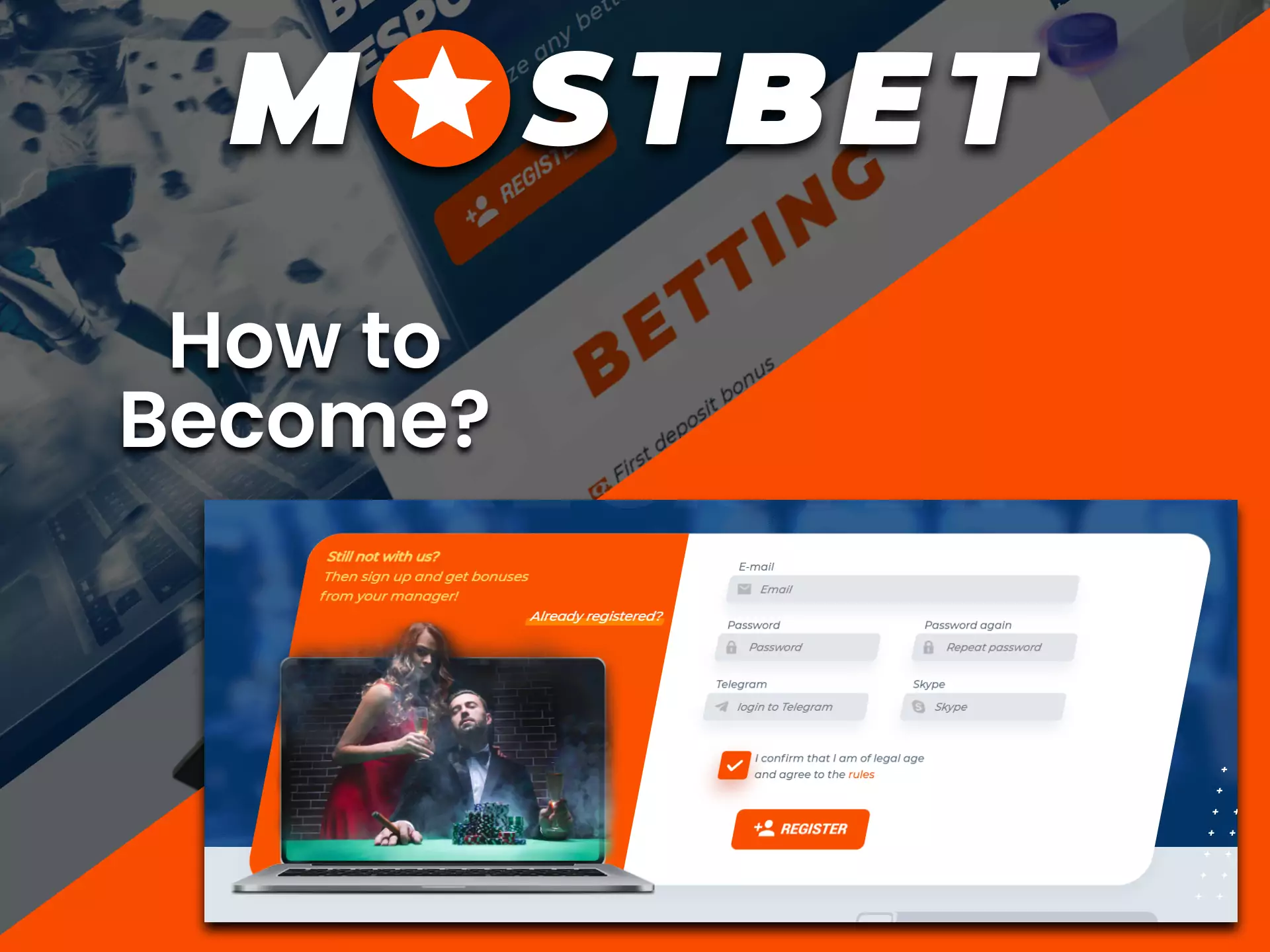 You can join the affiliate program by Mostbet in your personal account.