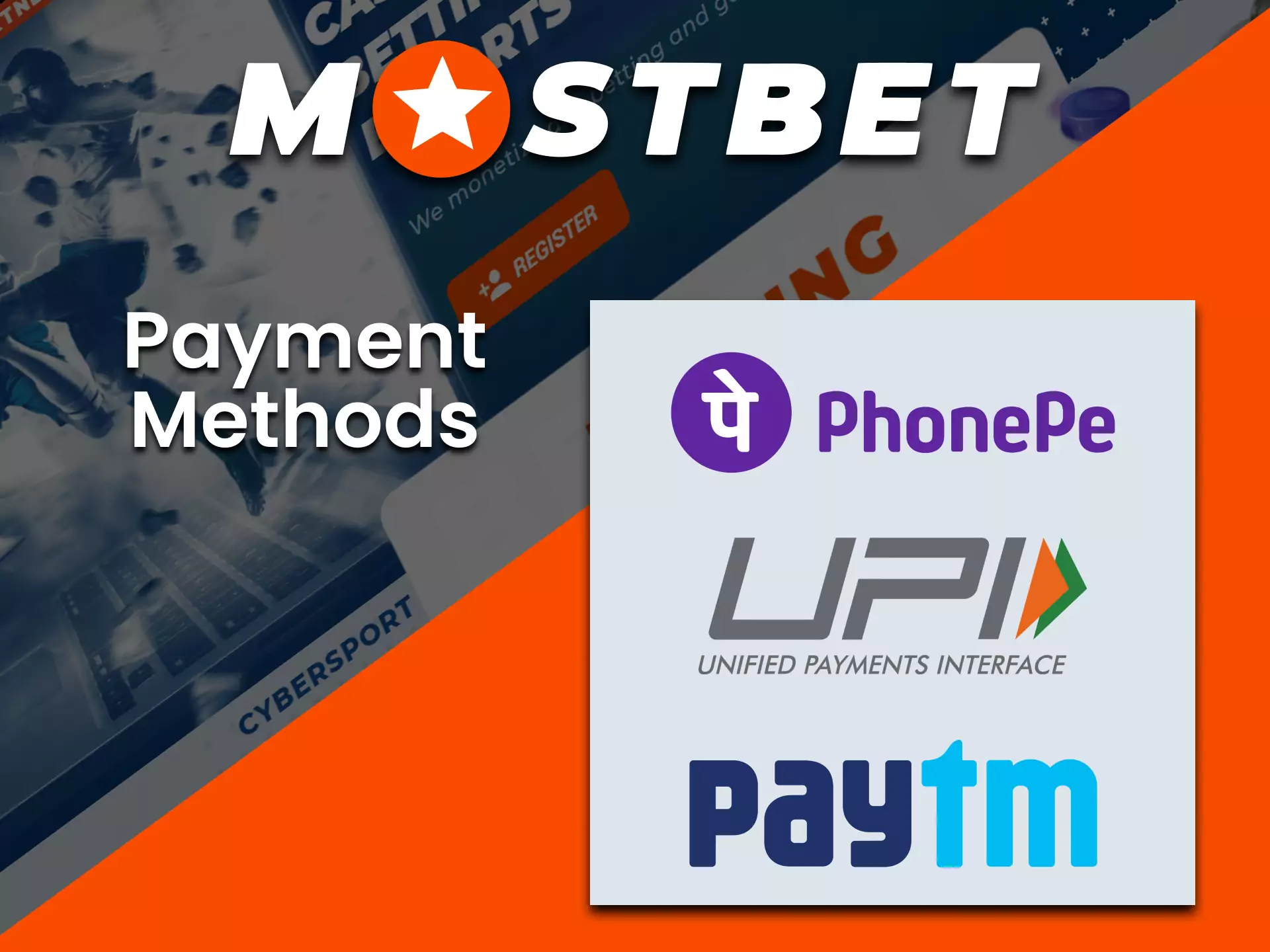 You can withdraw money from your Mostbet account with the most popular Indian payment systems.