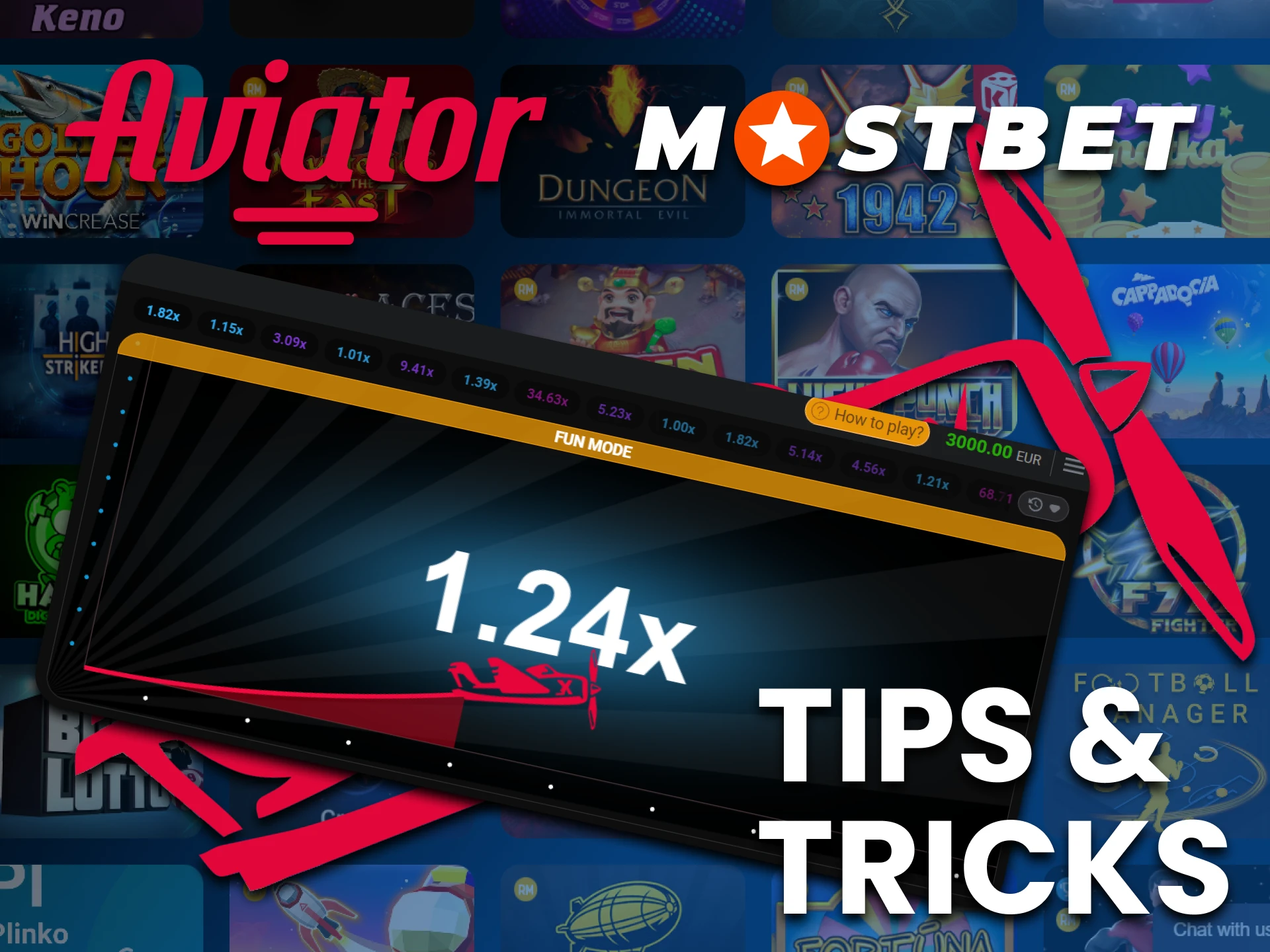 Follow the tips to increase your profit from playing Aviator on Mostbet.