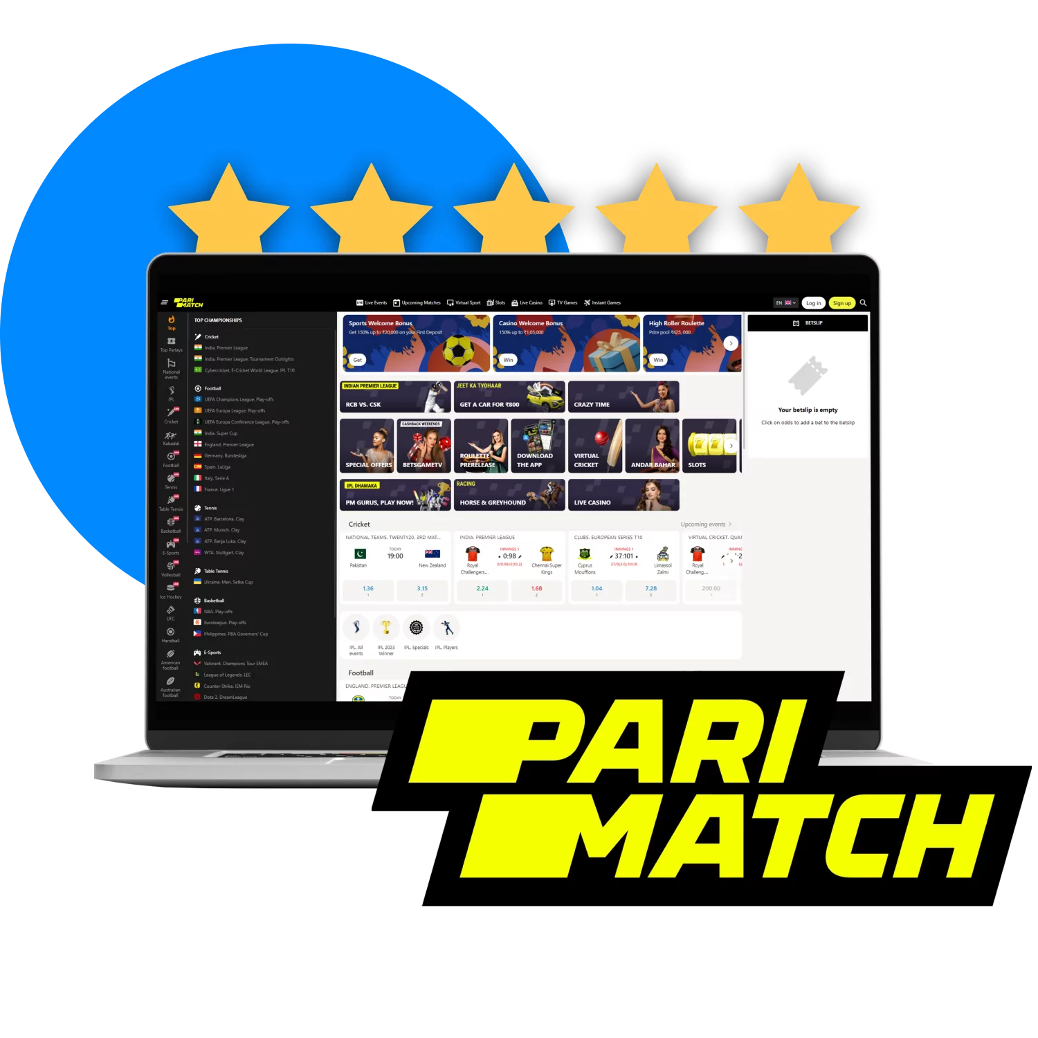 Verified reviews of Parimatch in India.
