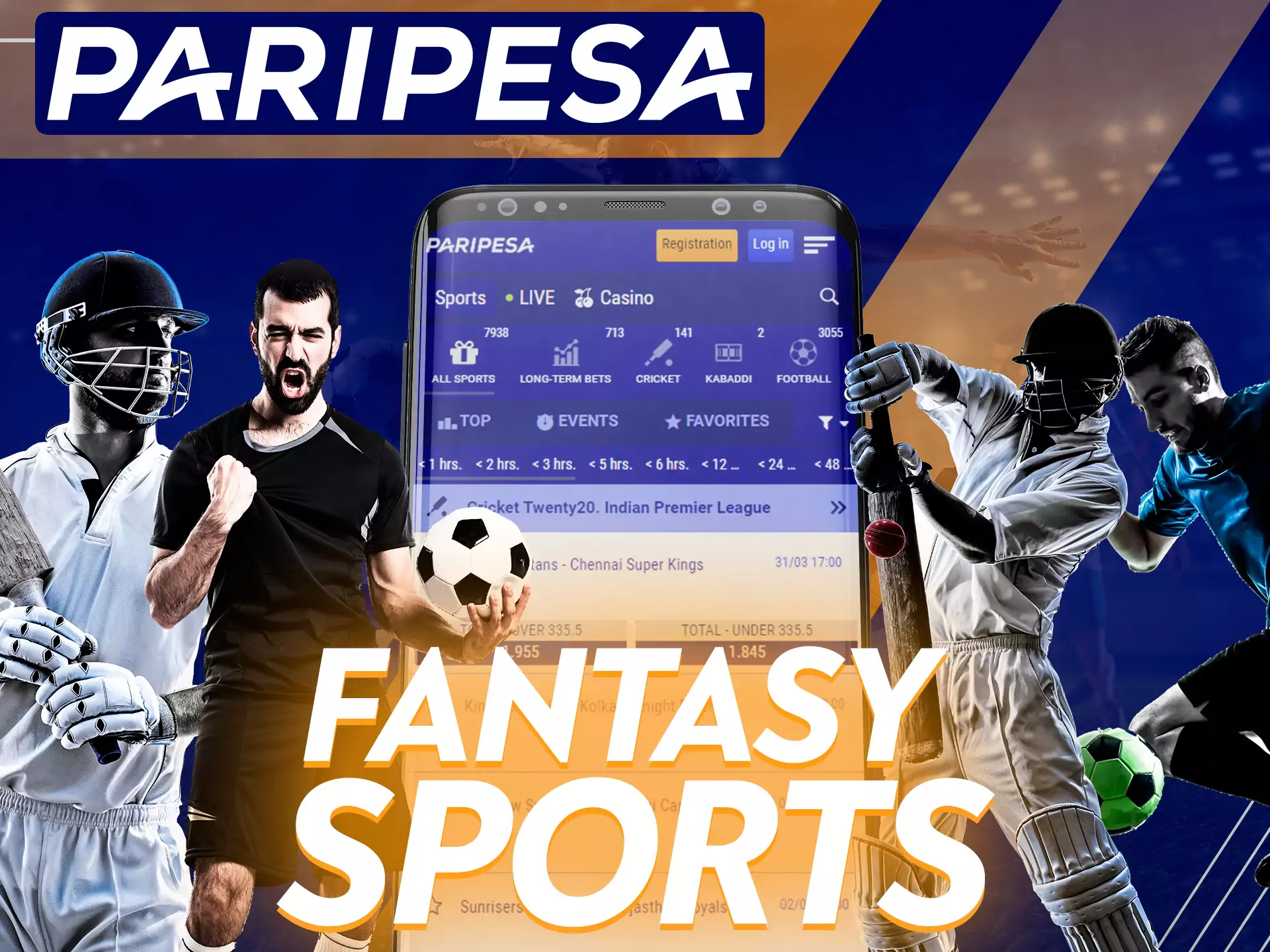On Paripesa app, bet on fantasy sports.