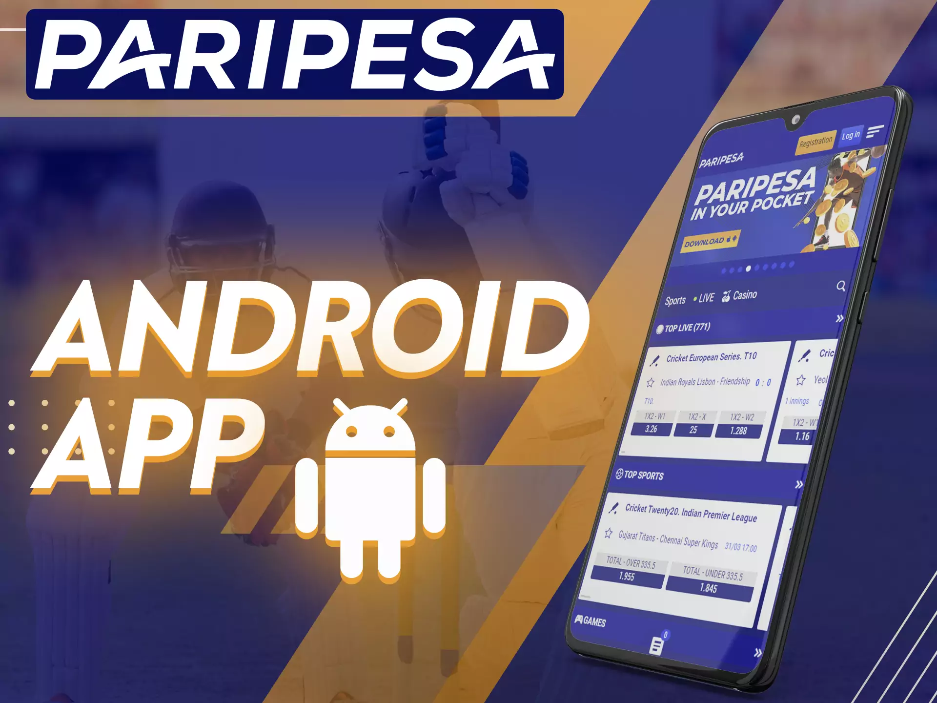 You can easily install the Paripesa app on your Android phone.