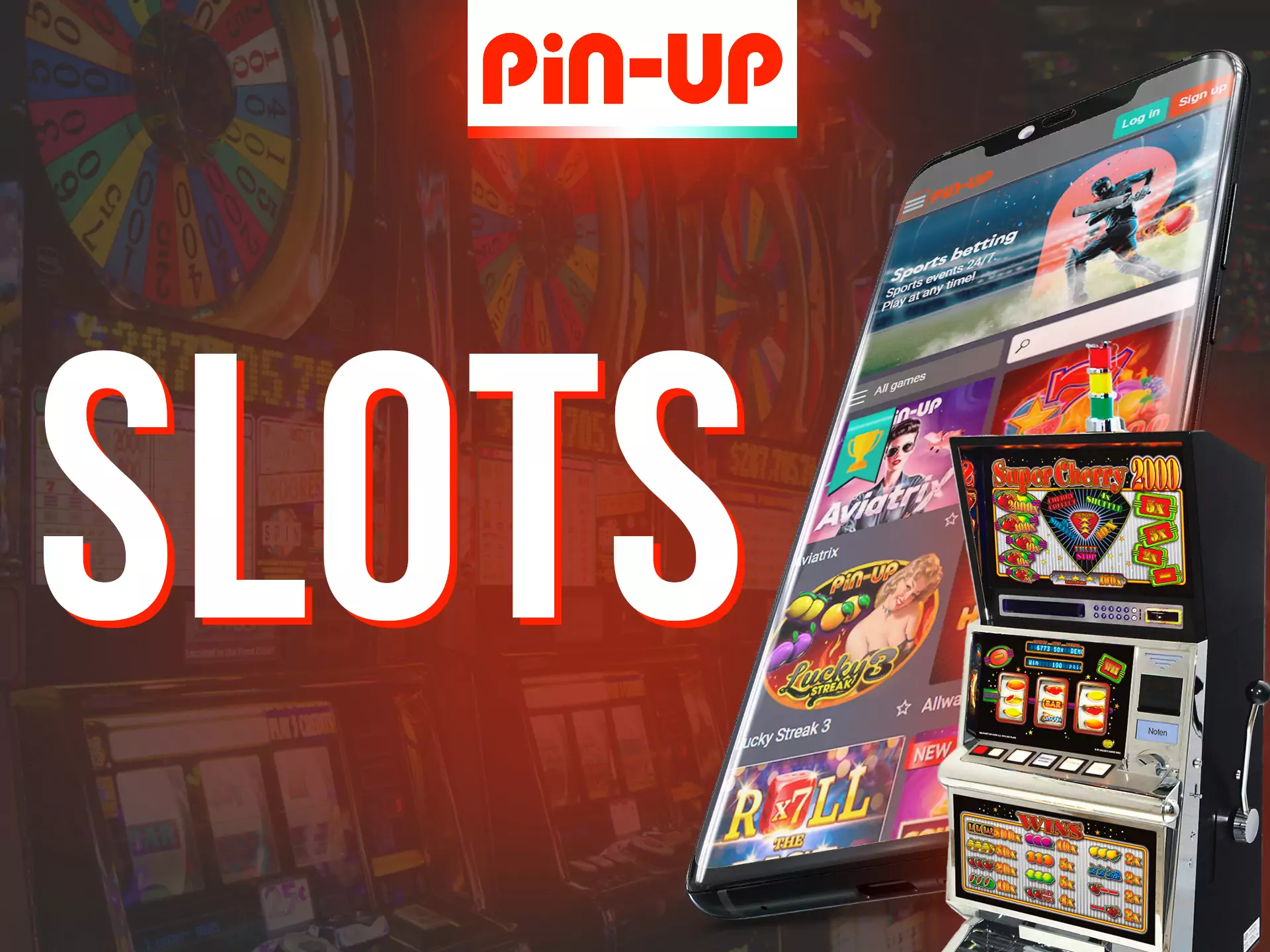 In the Pin-Up app, play slots.