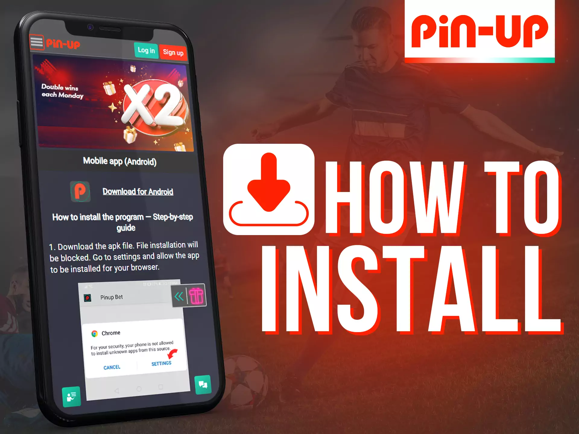 With these instructions, it's easy to install the Pin-Up app on your device.