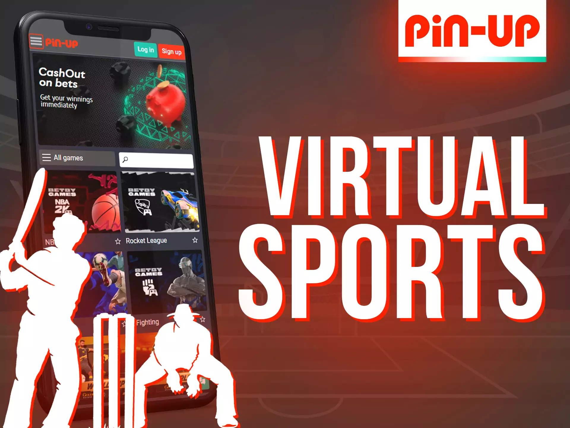 Place your bets on virtual sports on the Pin-Up app.