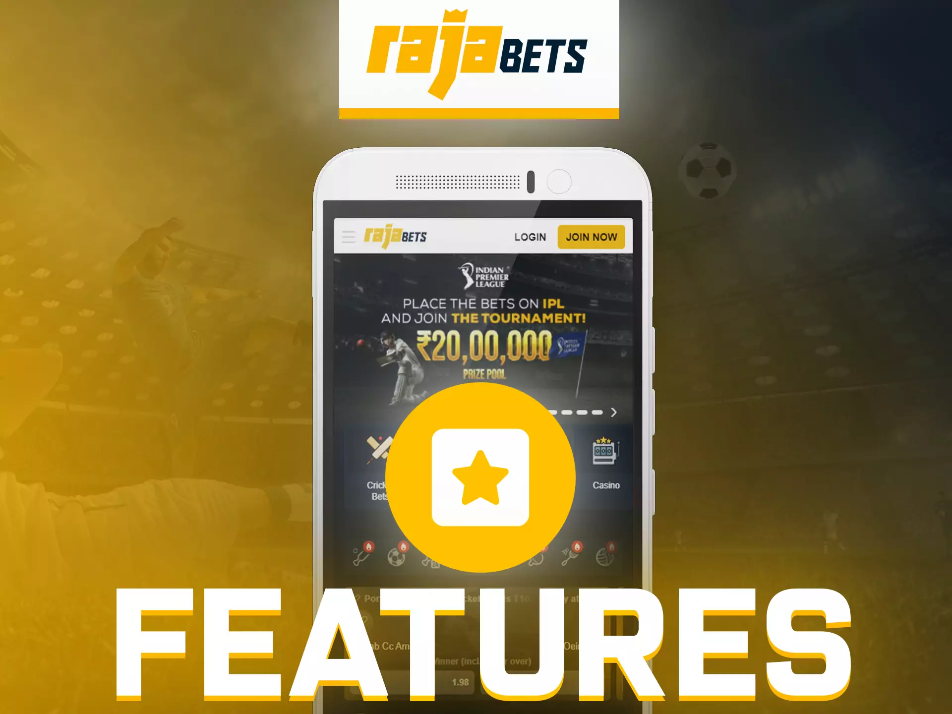 Rajabets app has user-friendly and useful features.