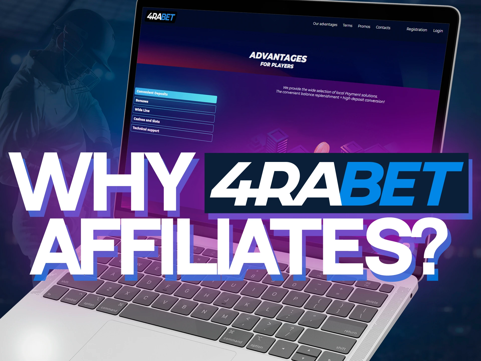 Choose 4rabet affiliate program and get best bonuses on the market.