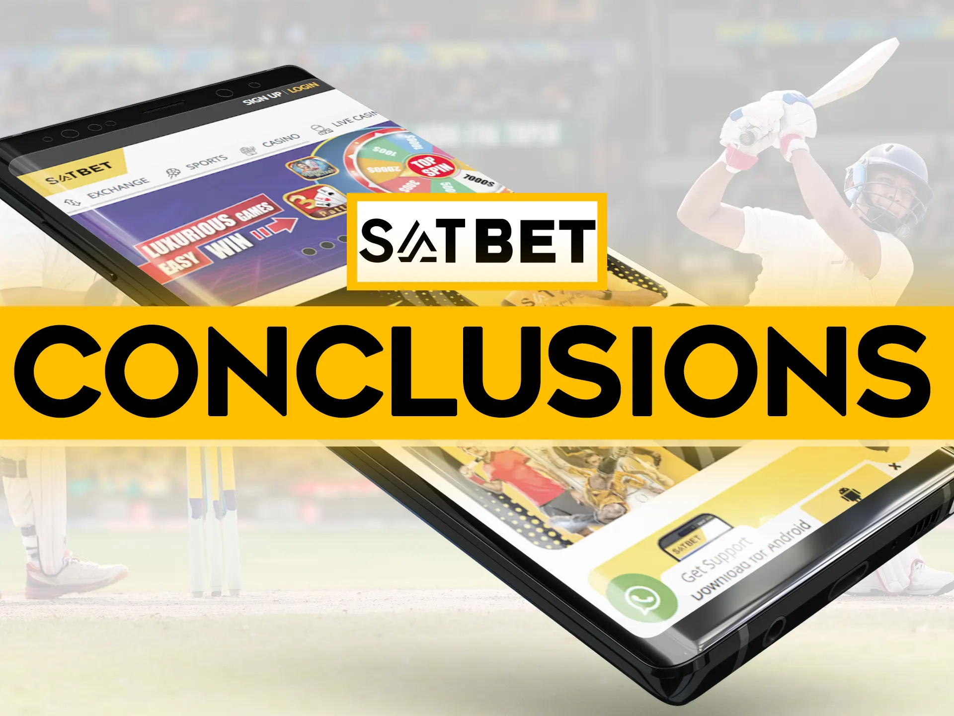 Satbet app is very convinient for usage.