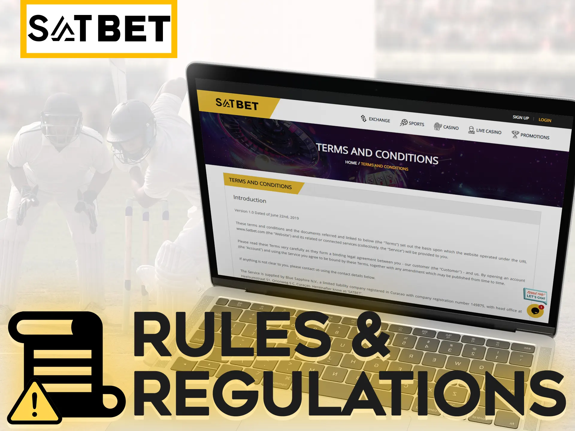 Follow Satbet rules when making bets and playing casino games.