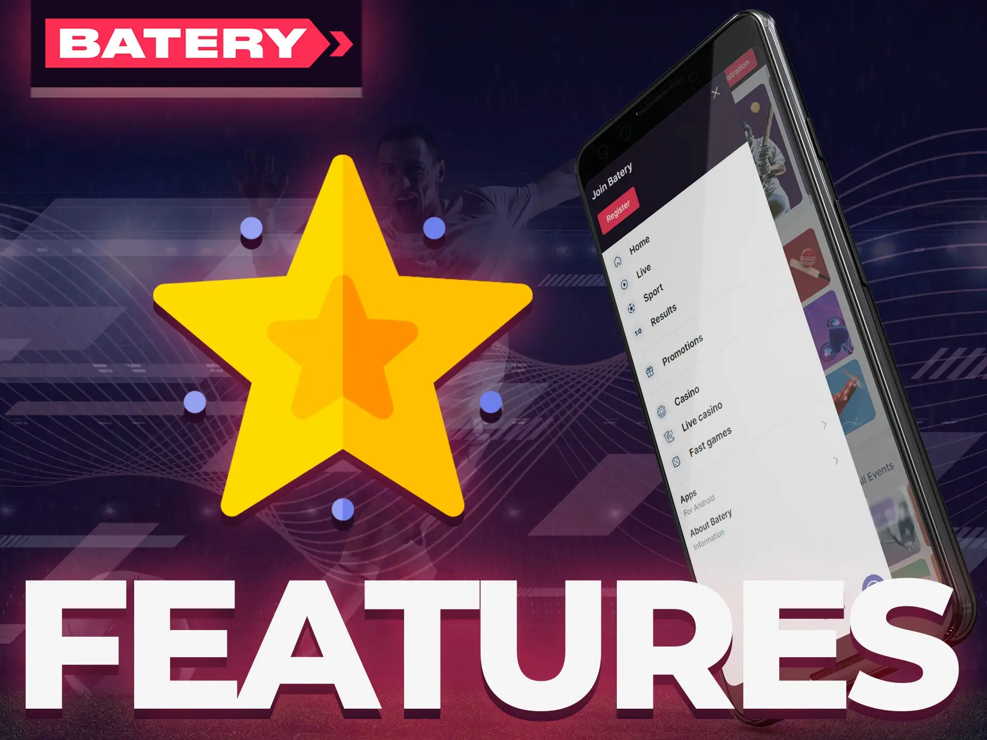 Learn more about Batery app features.