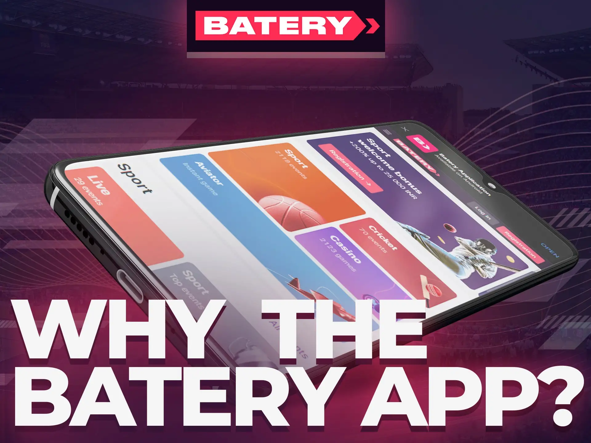 Batery app provides additional features.