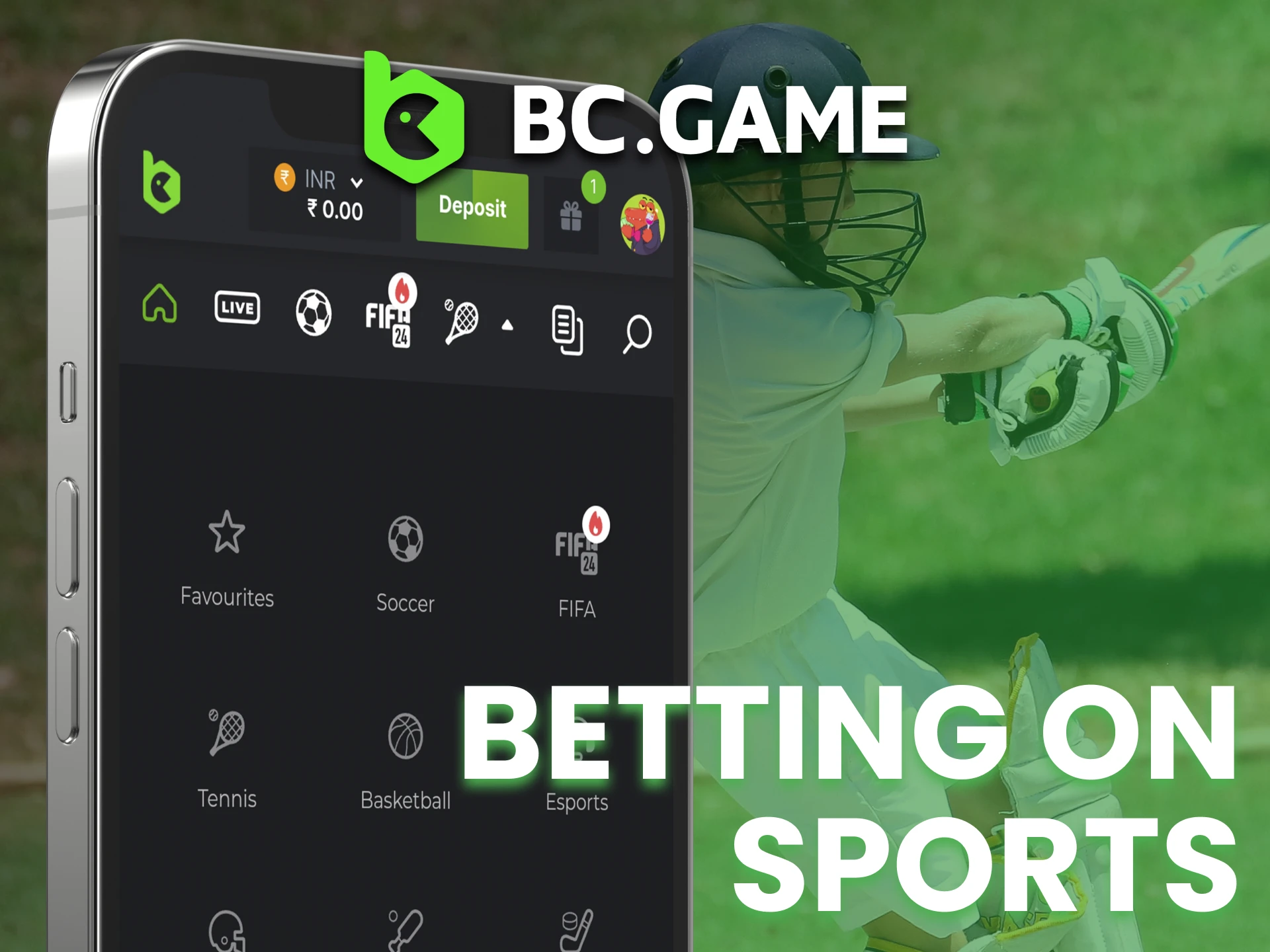Visit BC Game sports page and make first bet.