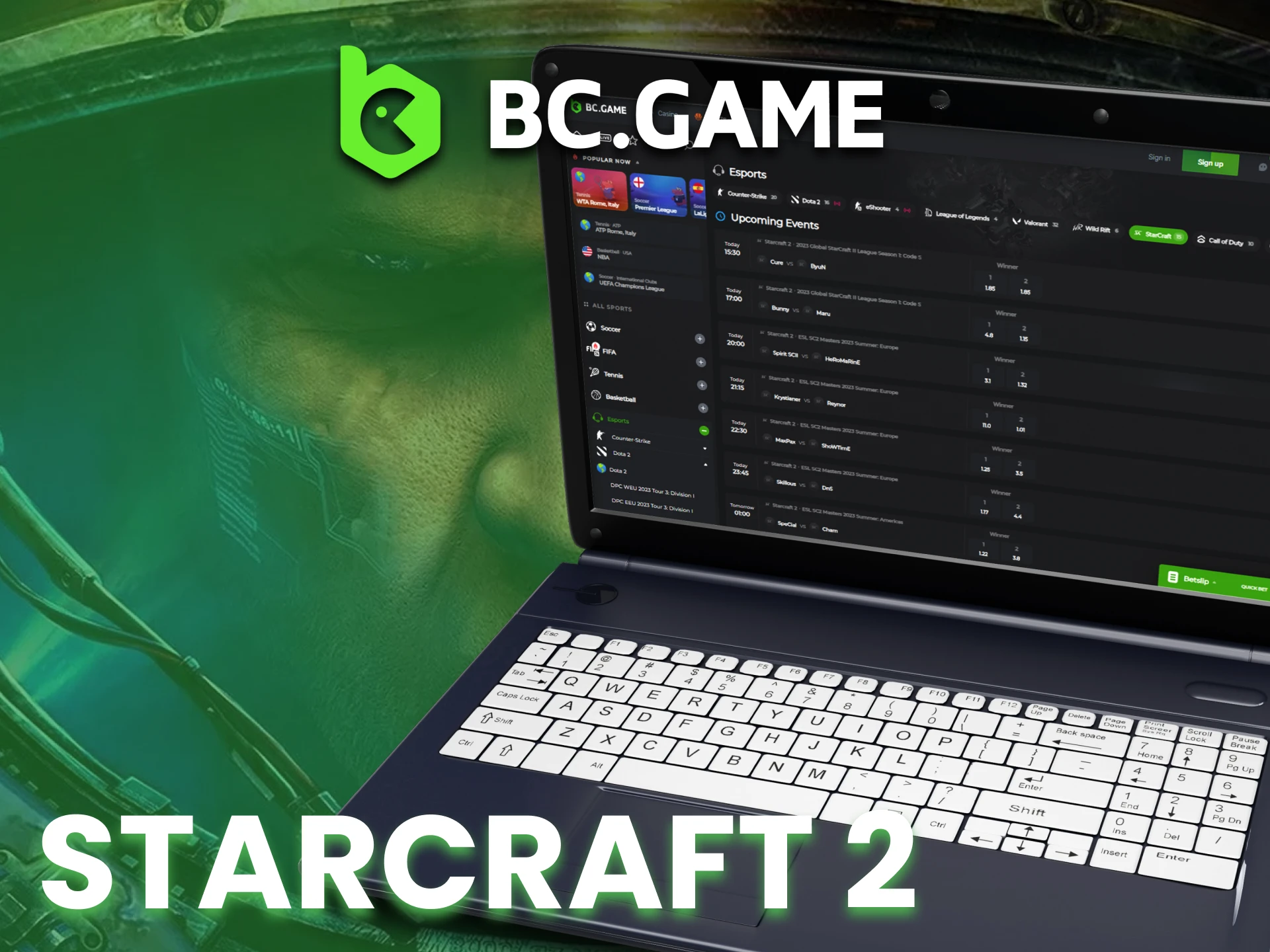 Starcraft 2 is a great esports dicipline for betting at BC Game.