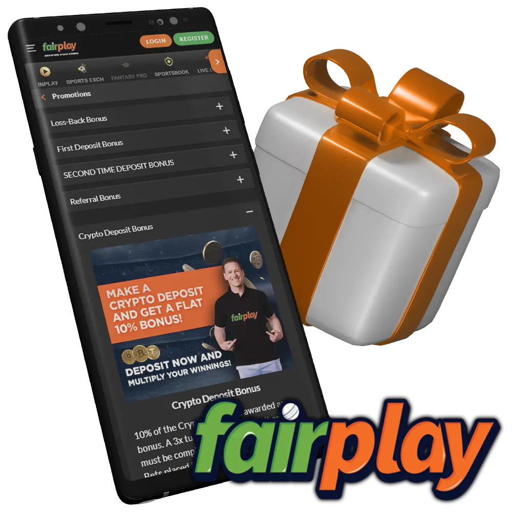 Get exclusive bonuses at Fairplay.