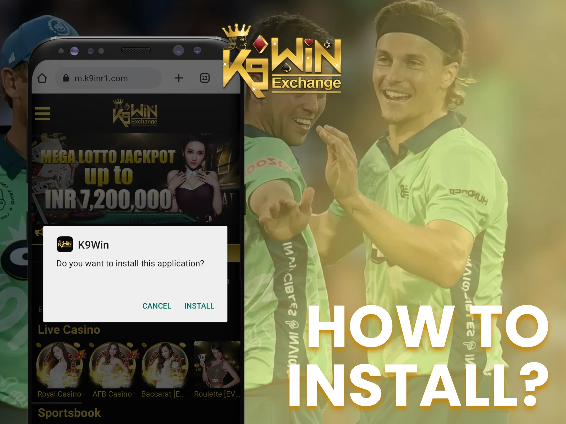 Install the K9Win app by following a simple guide.
